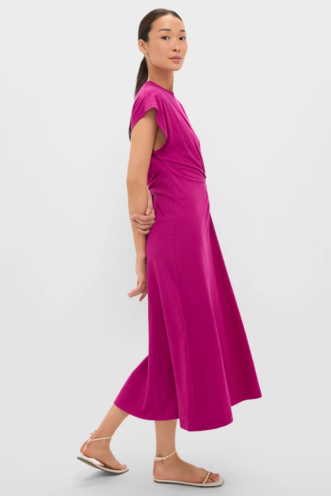 Fuchsia Volta Twist Dress - Image 3