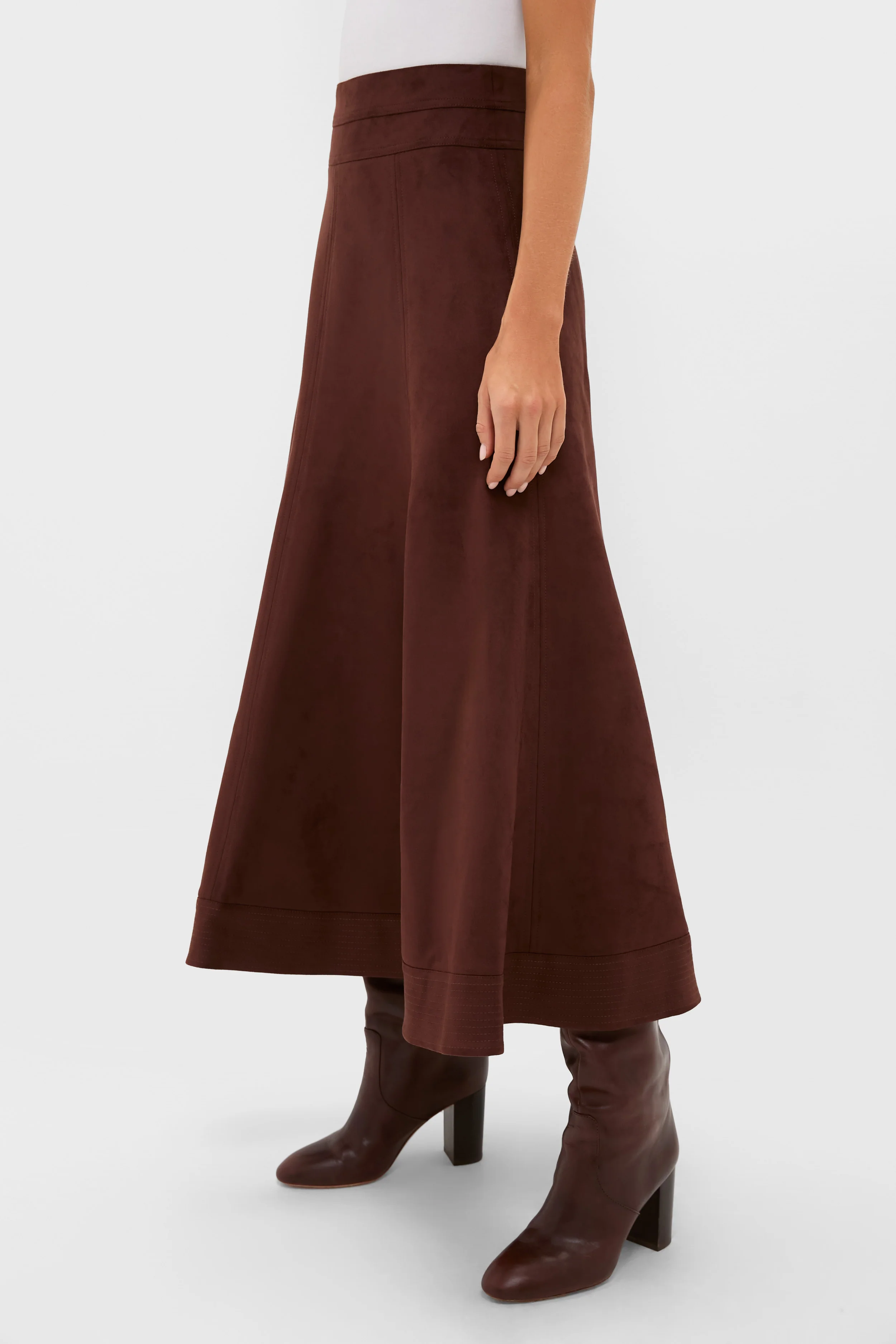 Ganache Vegan Suede Brynn Skirt - Image 3