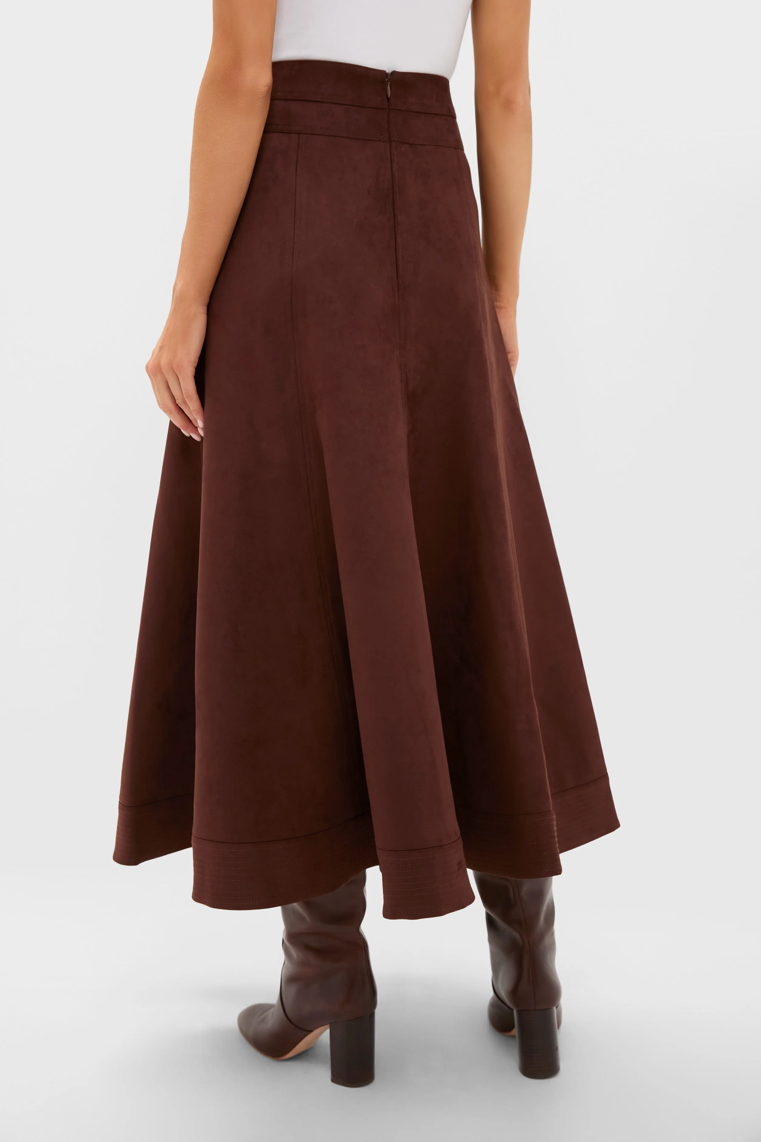 Ganache Vegan Suede Brynn Skirt - Image 4