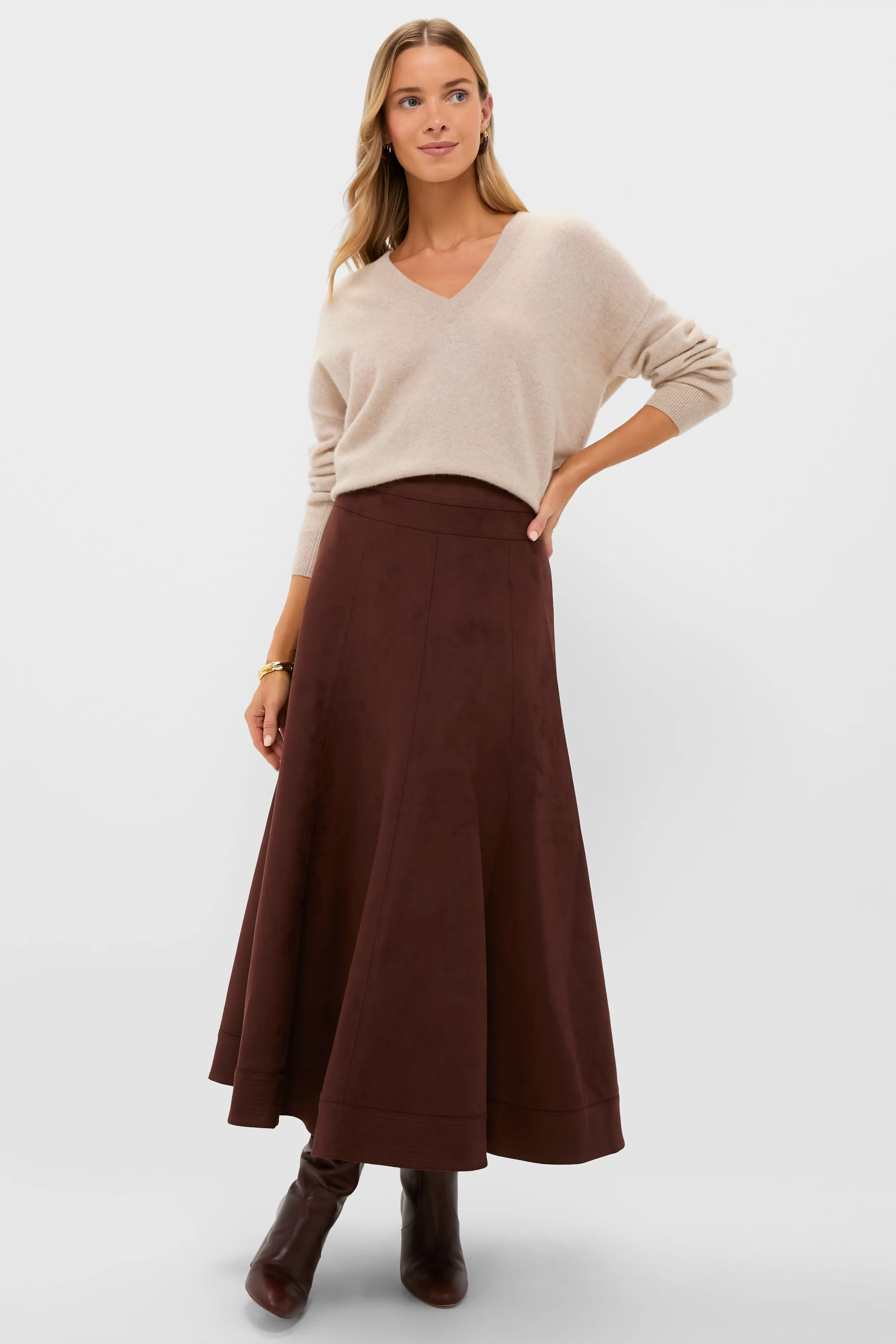 Ganache Vegan Suede Brynn Skirt - Image 6
