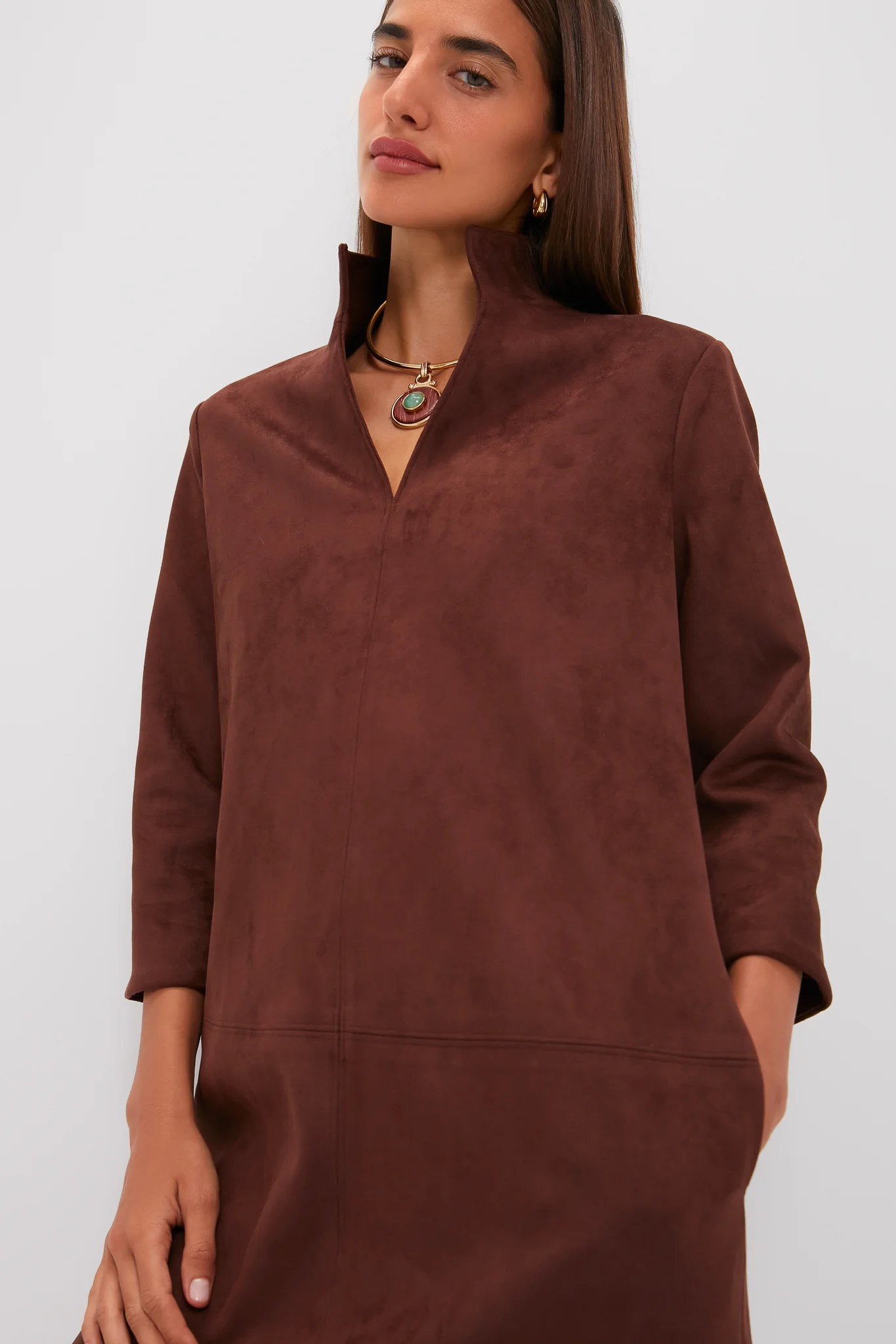 Ganache Vegan Suede Clifton Dress - Image 5