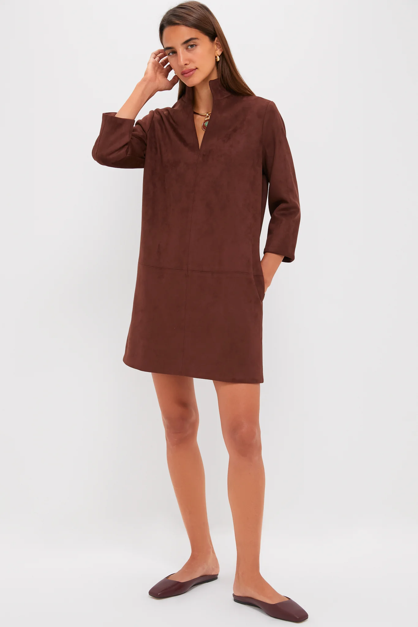 Ganache Vegan Suede Clifton Dress - Image 6