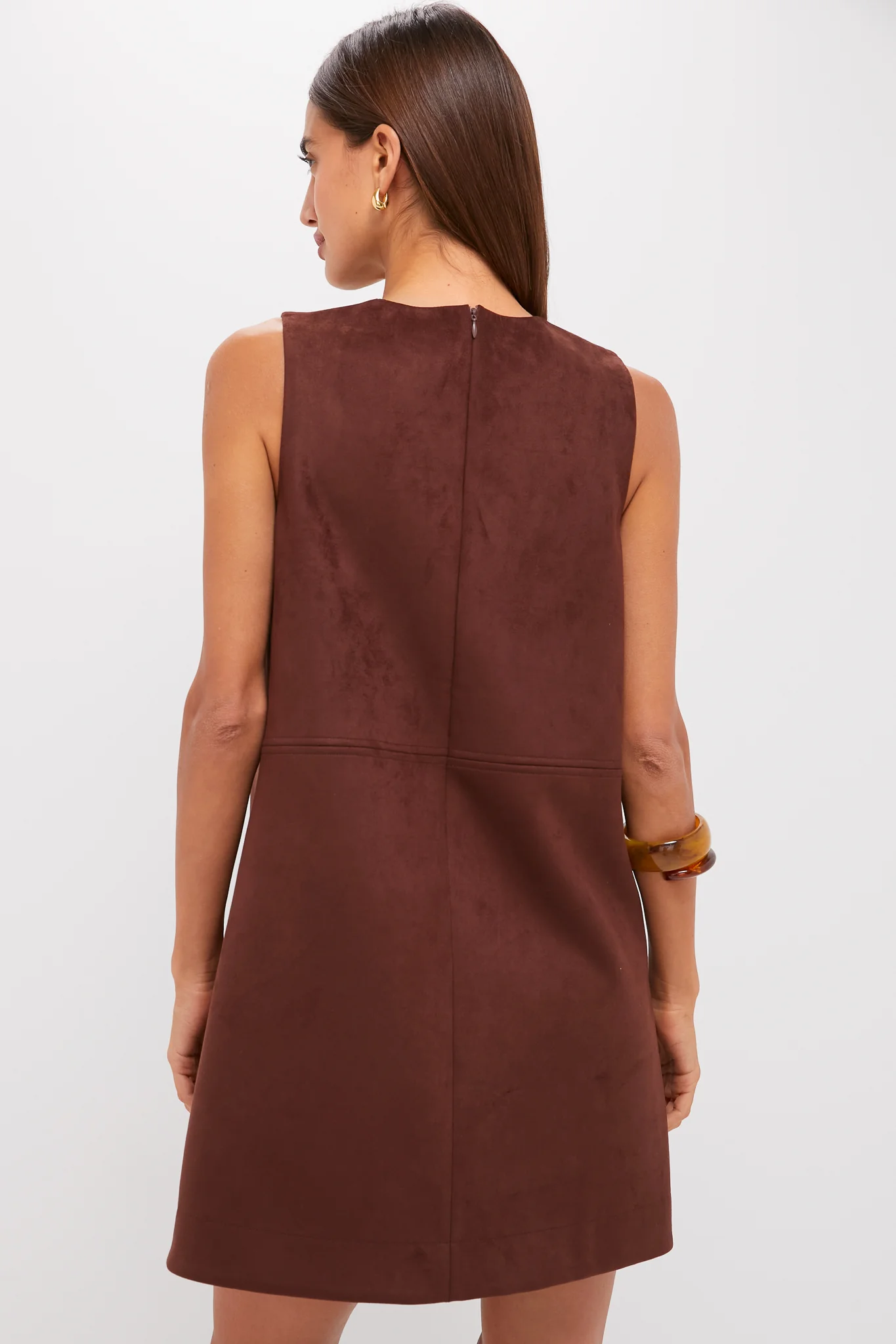 Ganache Vegan Suede Marlowe Dress - Image 3