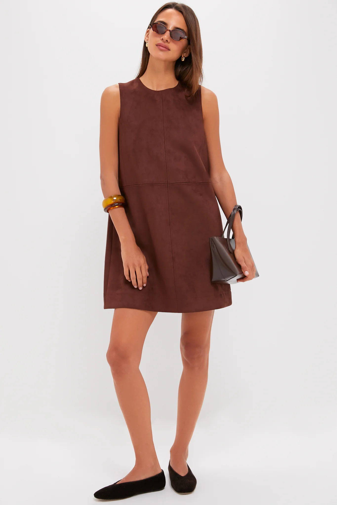Ganache Vegan Suede Marlowe Dress - Image 7