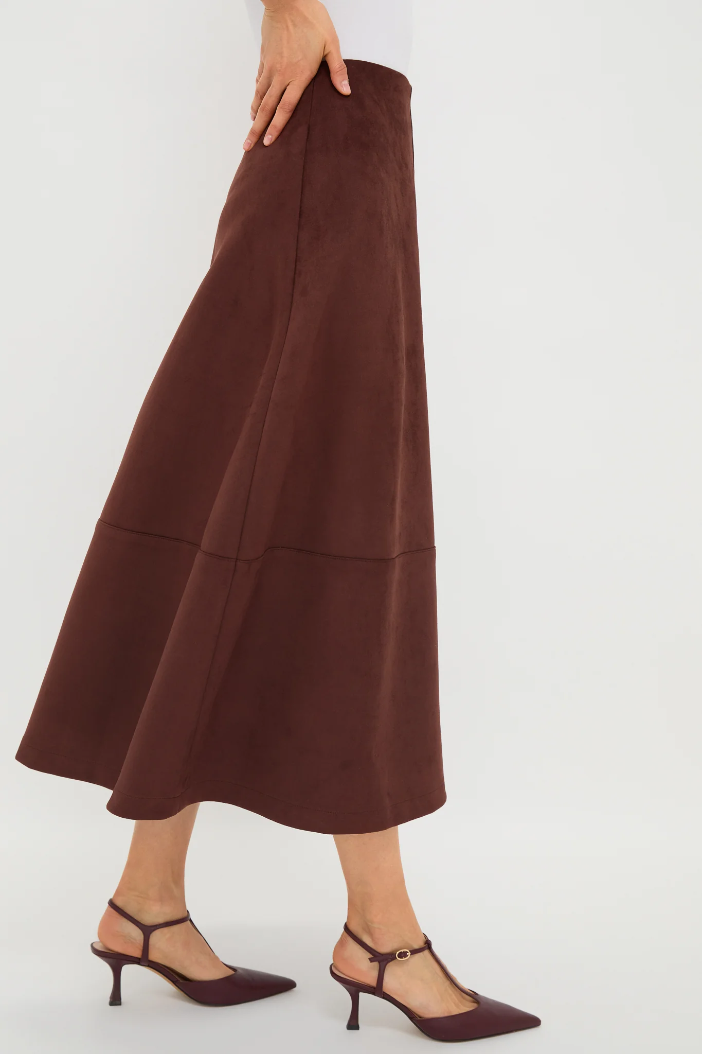 Ganache Vegan Suede Veronica Skirt - Image 3