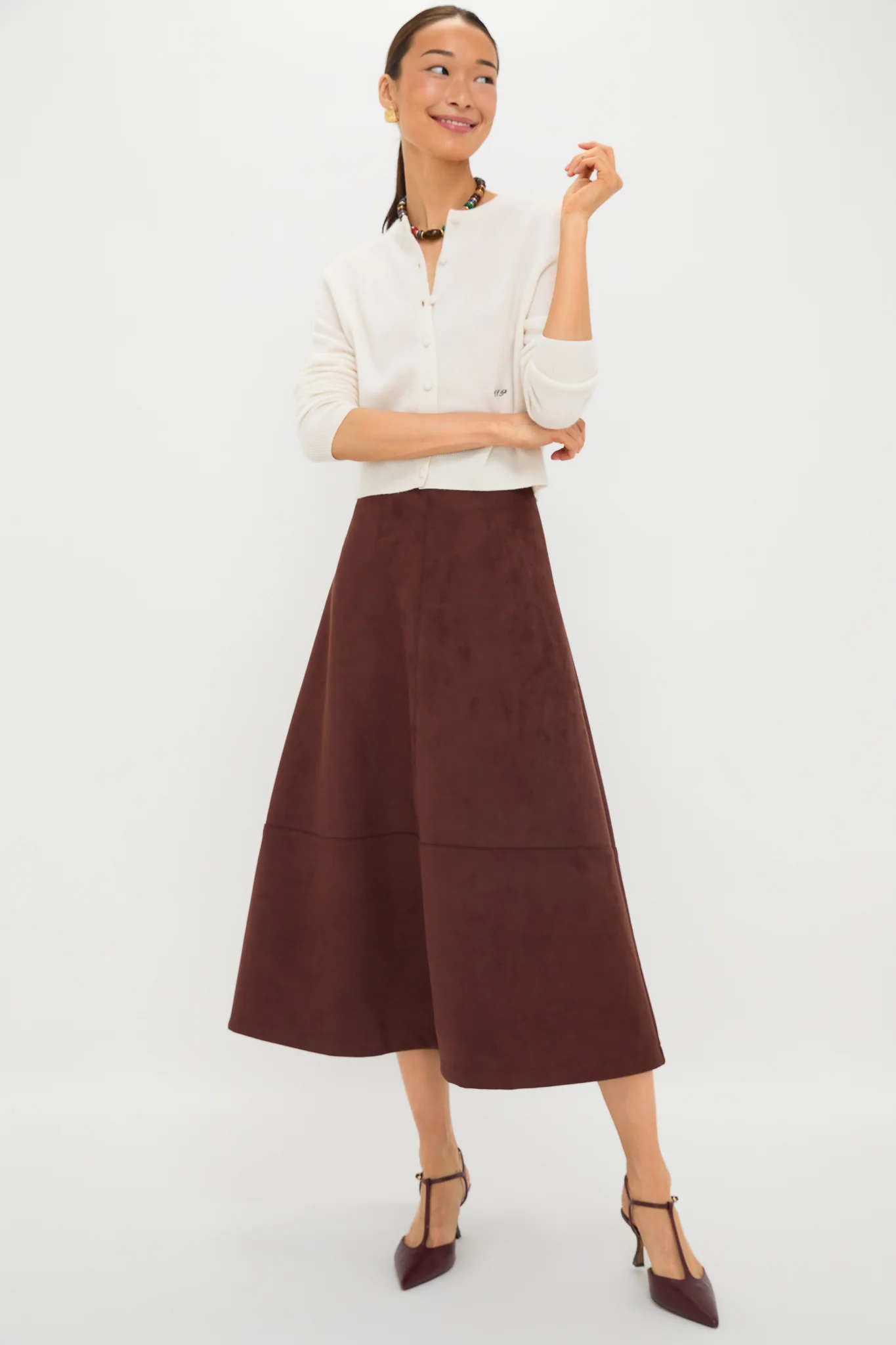 Ganache Vegan Suede Veronica Skirt - Image 6
