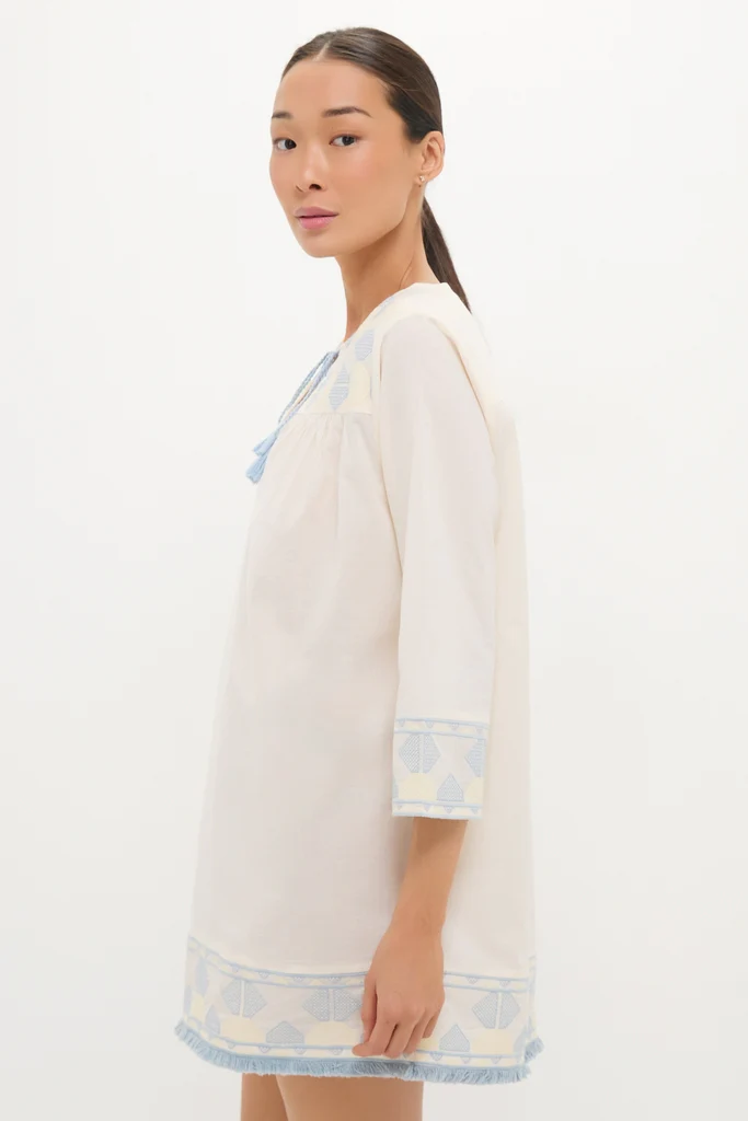 Neblina Geometric Embroidered Bondi Coverup - Image 3