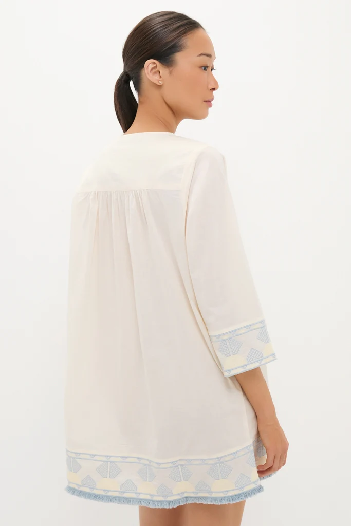 Neblina Geometric Embroidered Bondi Coverup - Image 4