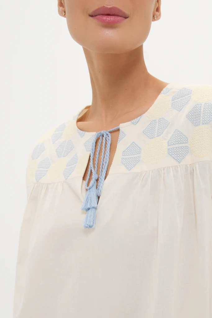 Neblina Geometric Embroidered Bondi Coverup - Image 5