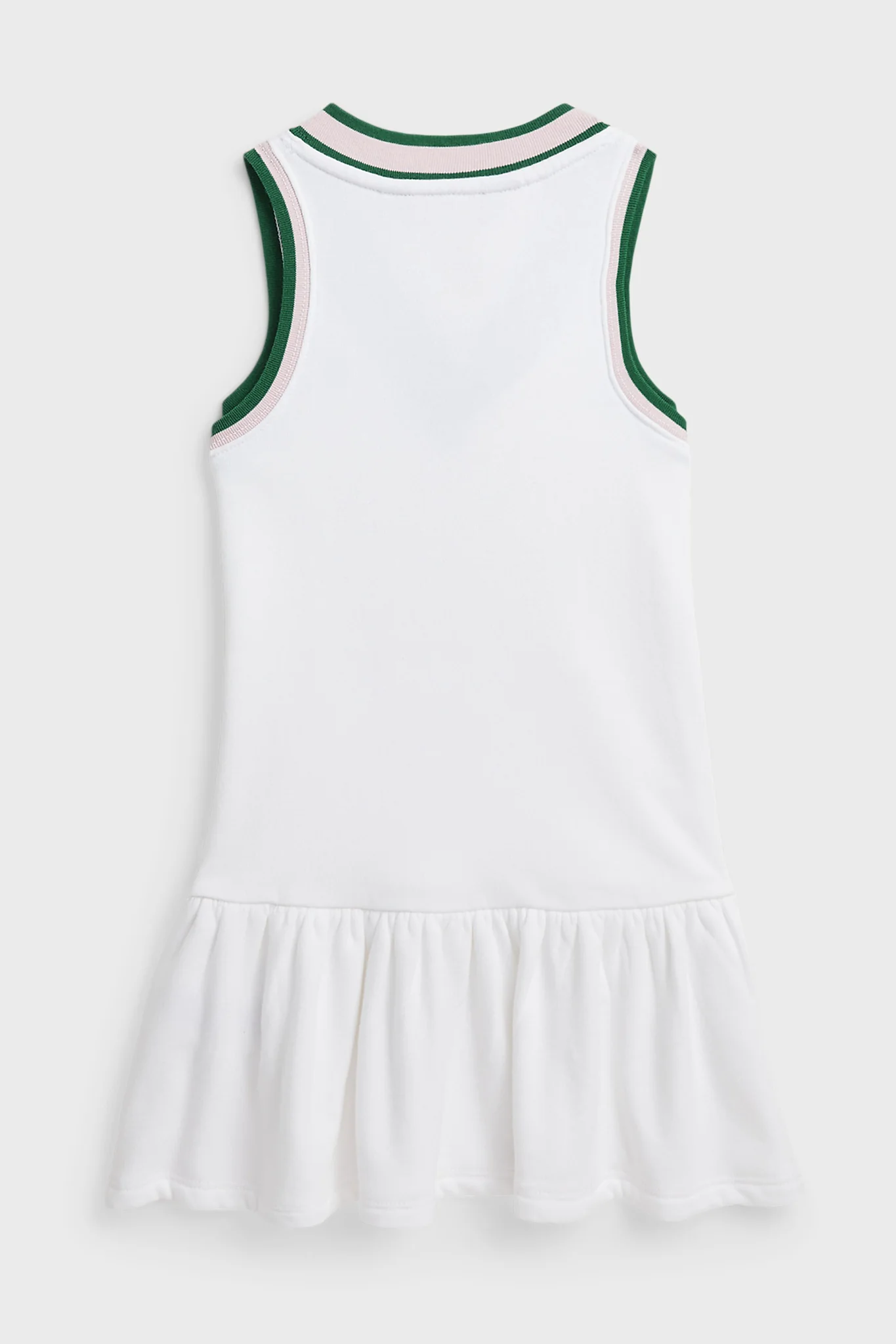 Girls Cricket-Stripe Cotton Terry Dress - Image 2