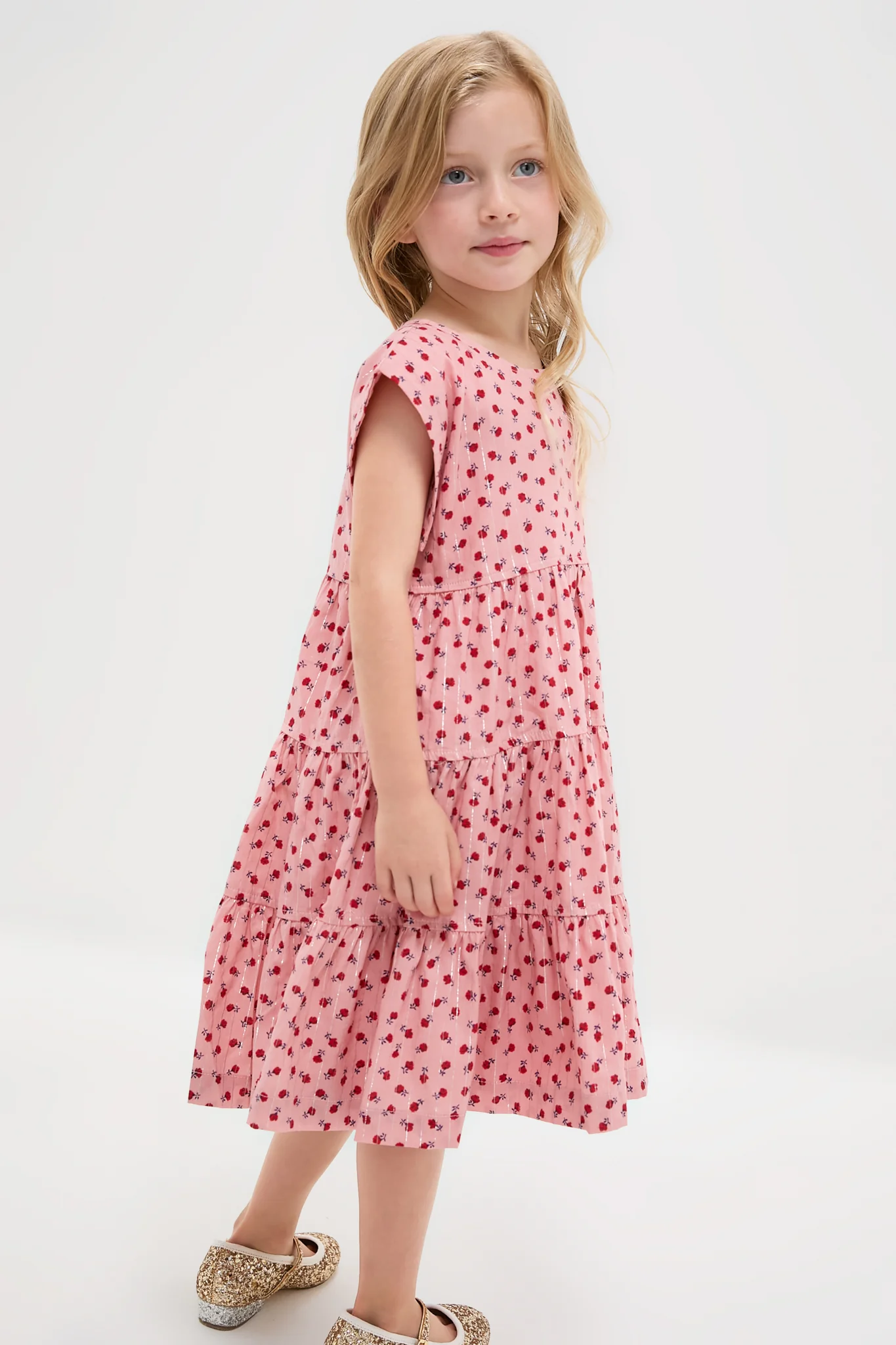 Tiny Roses Peachy Dress - Image 3
