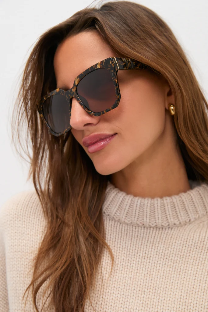Glitter Tortoise Ariana Polarized Sunglasses - Image 2