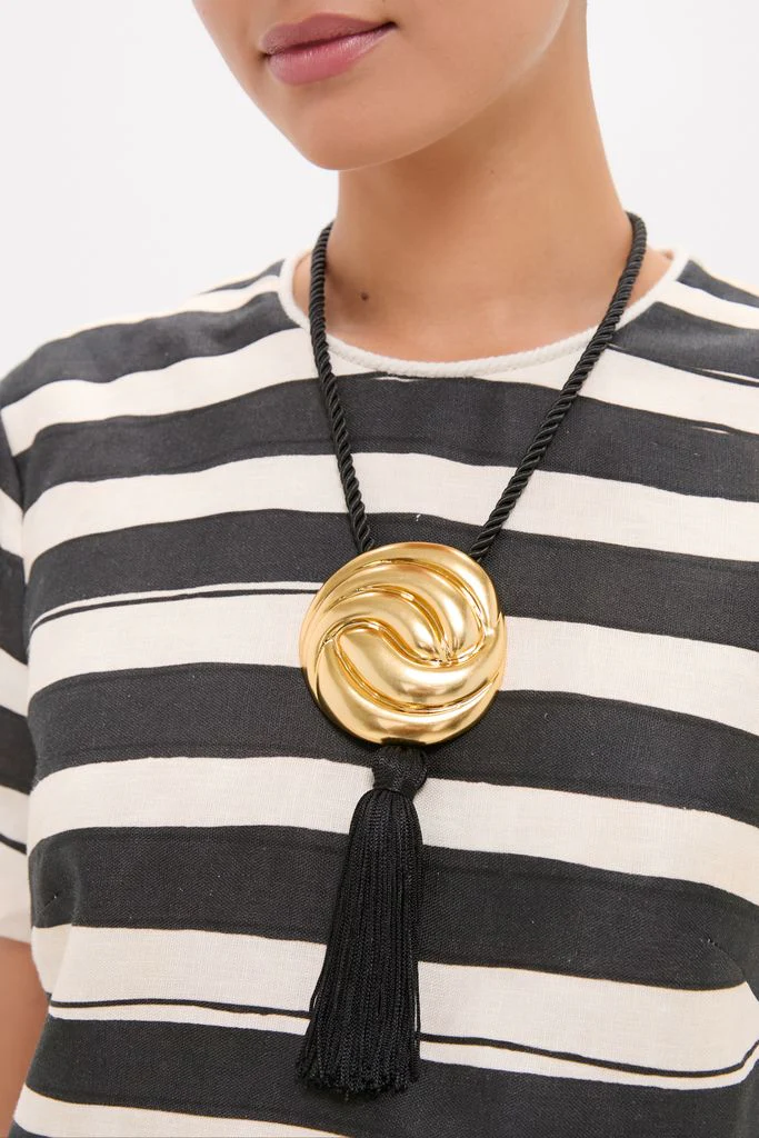 Gold and Black Hebe Necklace - Image 2