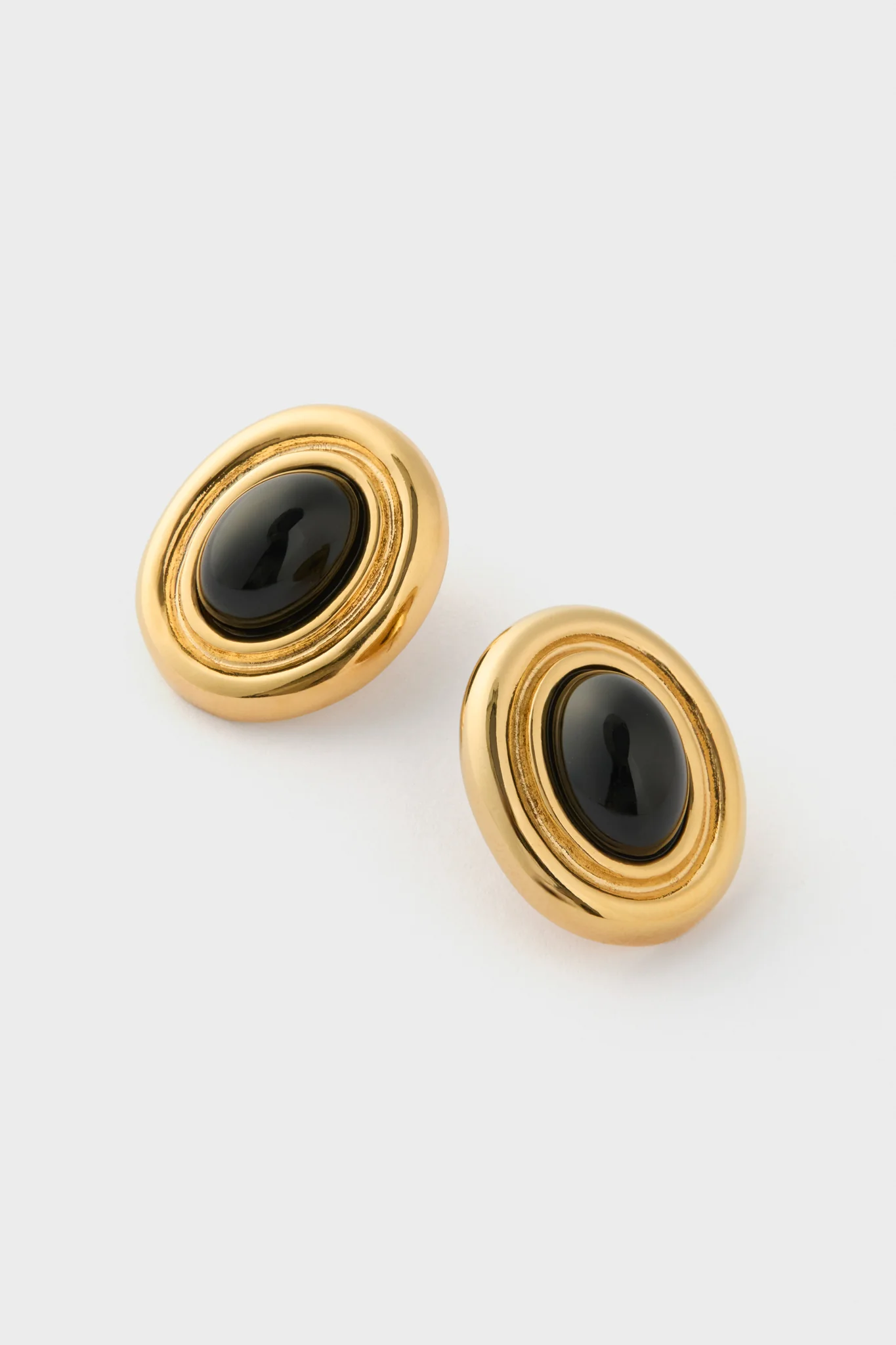Gold and Black Prize Earrings - Image 4