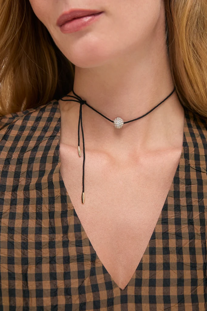 Gold and Black Spark Necklace - Image 2