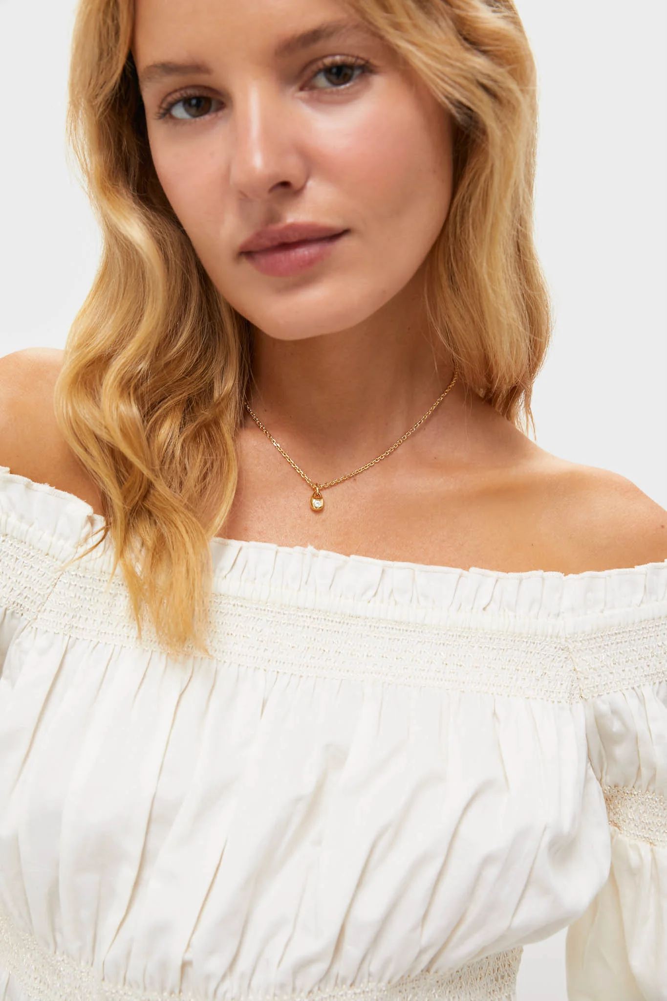 Gold and Crystal Marie Necklace - Image 2