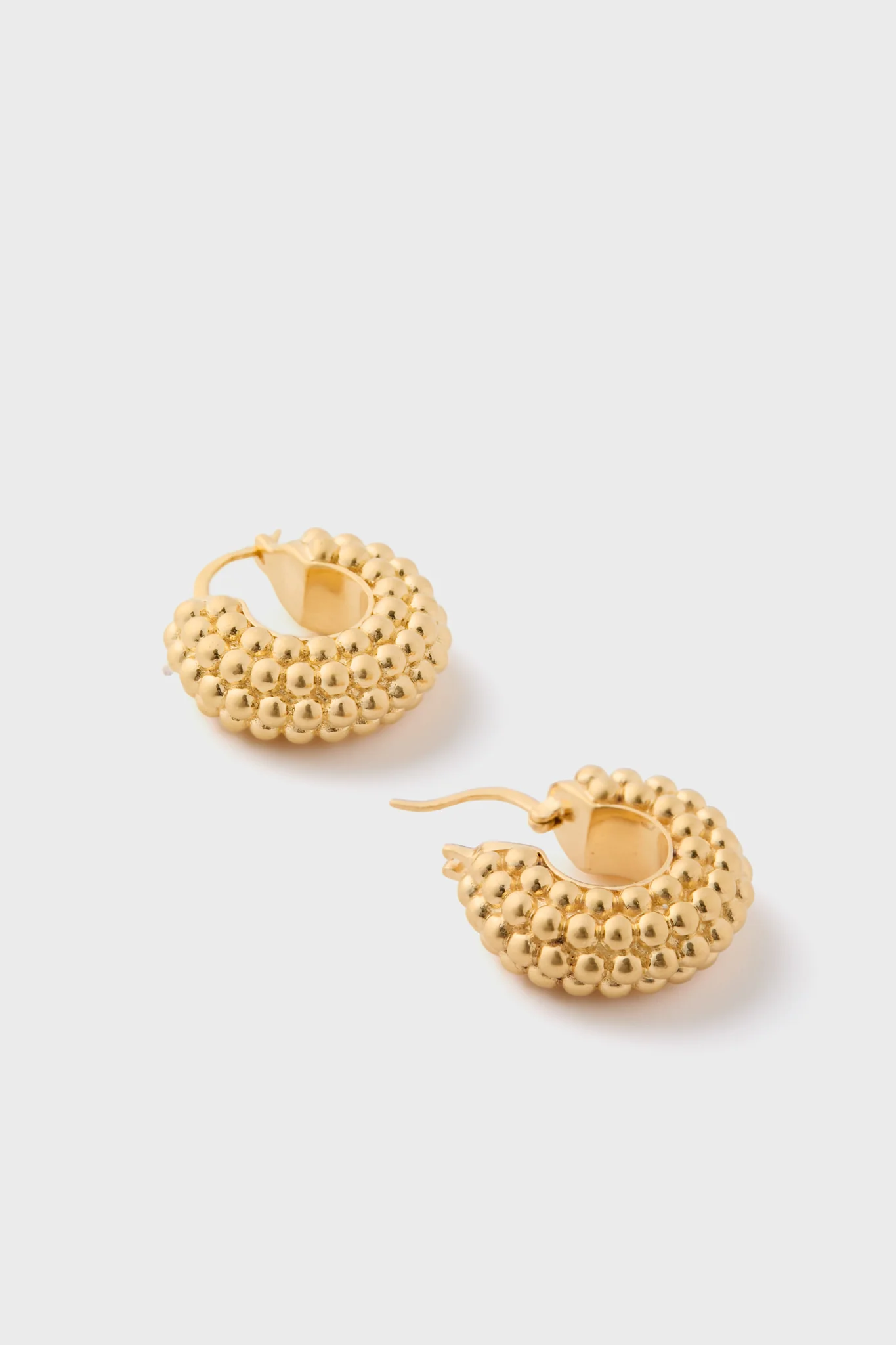 Gold Baya Medium Hoop Earrings - Image 4