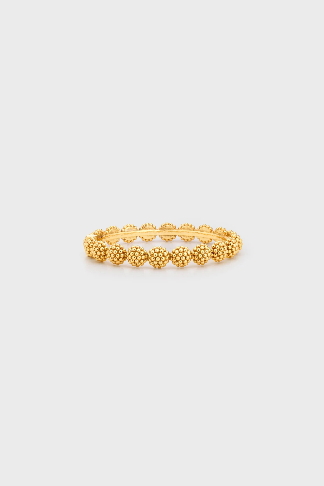 Gold Berry Eternity Hinged Bangle