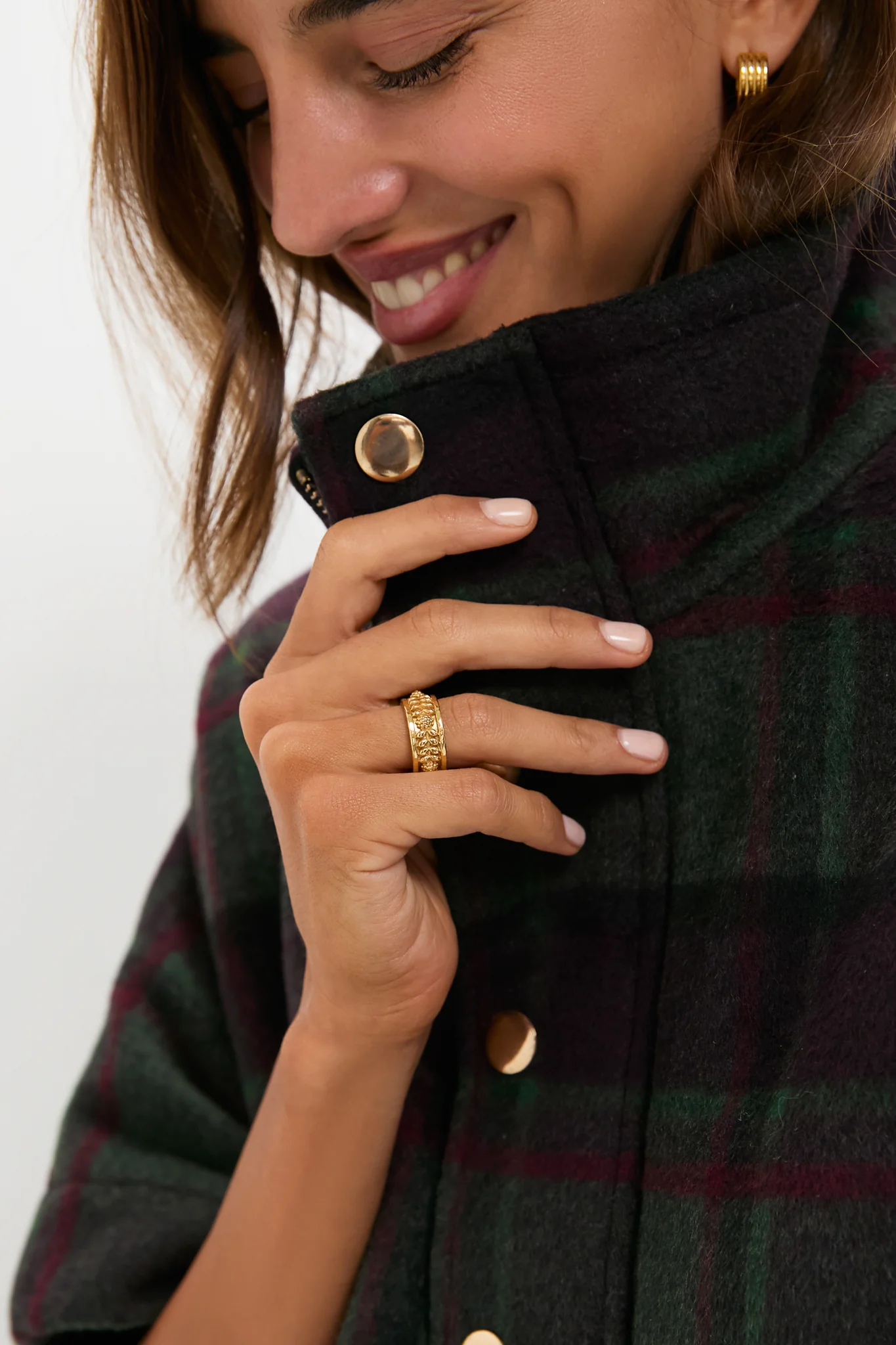 Gold Berry Vine Ring - Image 2