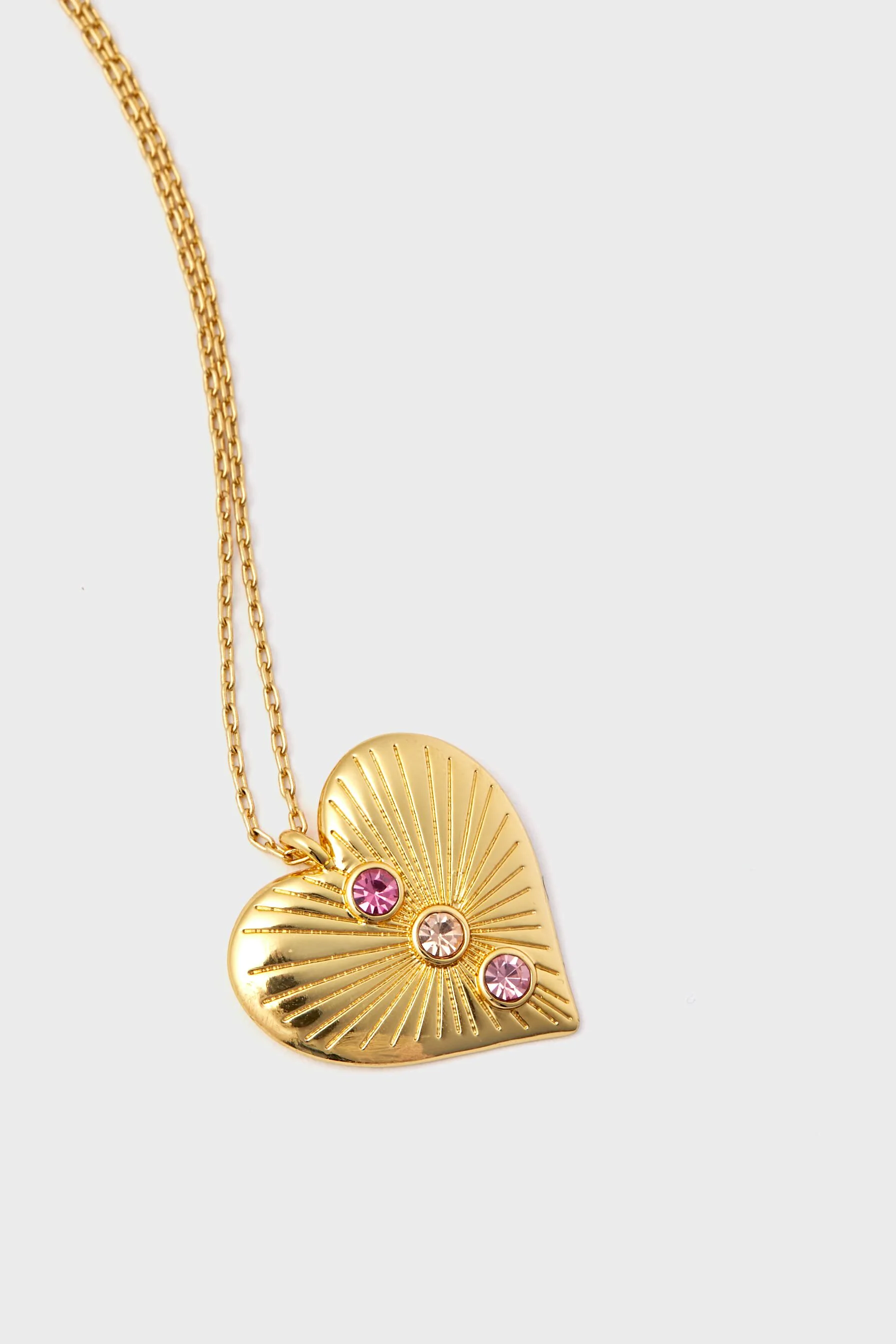 Gold Bezel Stones Pendant Necklace - Image 5