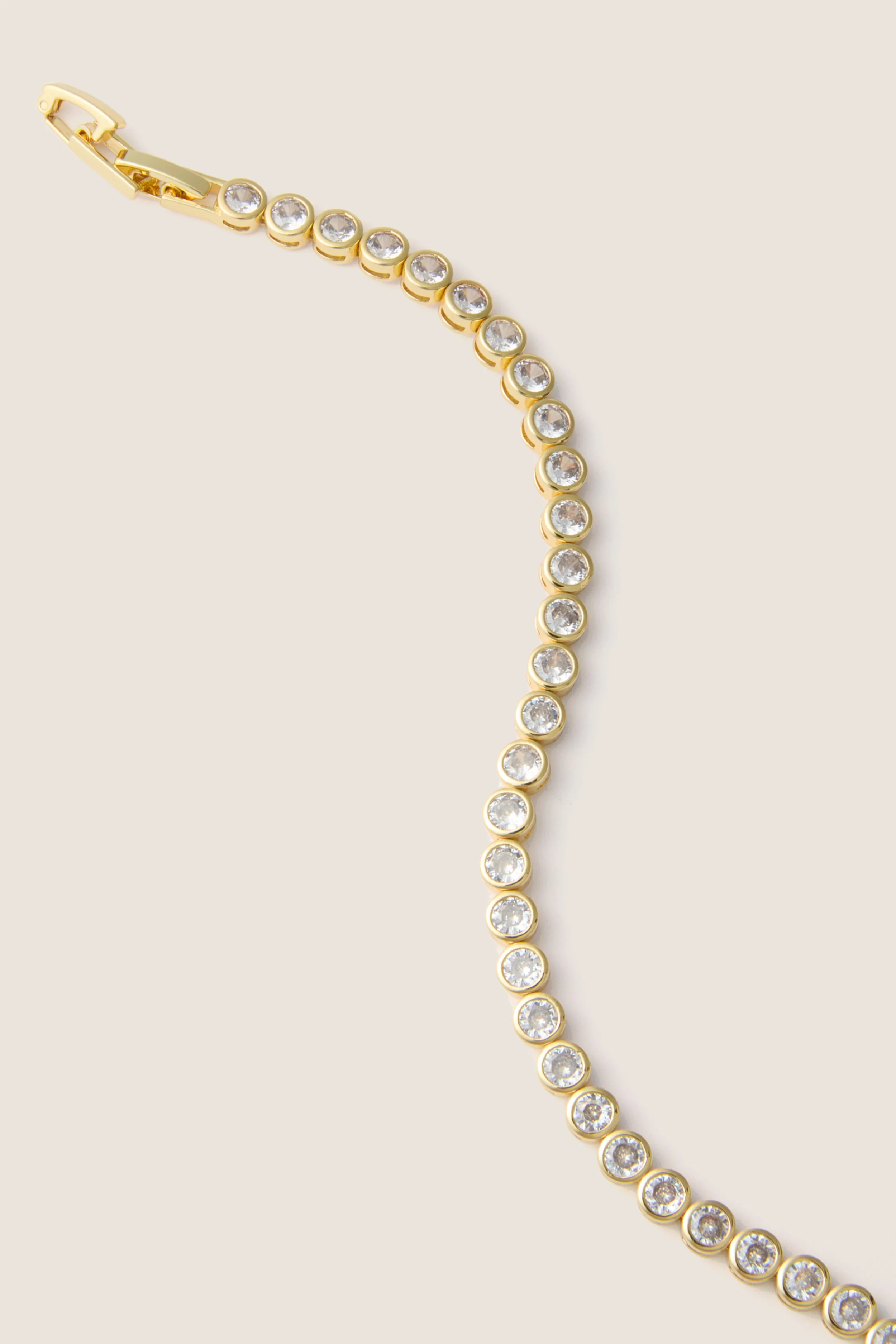 Gold Bezel Tennis Bracelet - Image 4