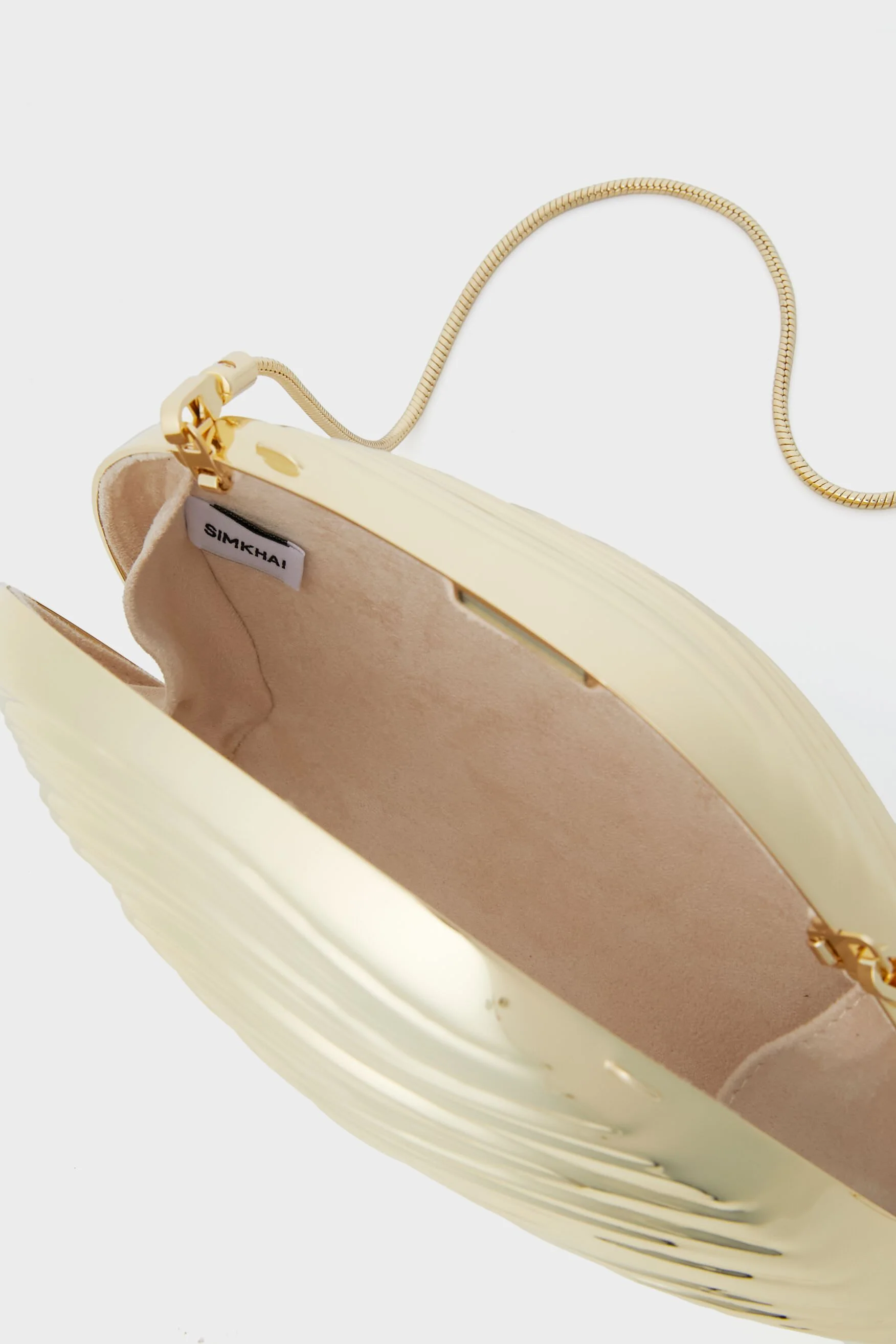 Gold Bridget Metal Shell Clutch - Image 4