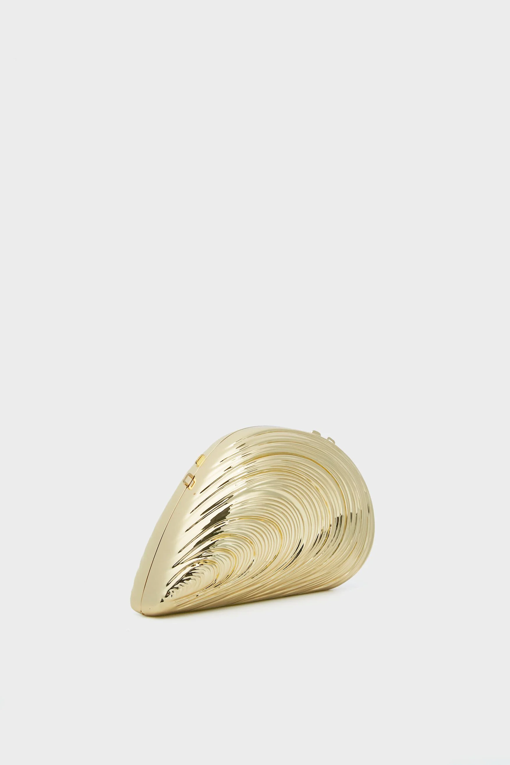 Gold Bridget Metal Shell Clutch - Image 5