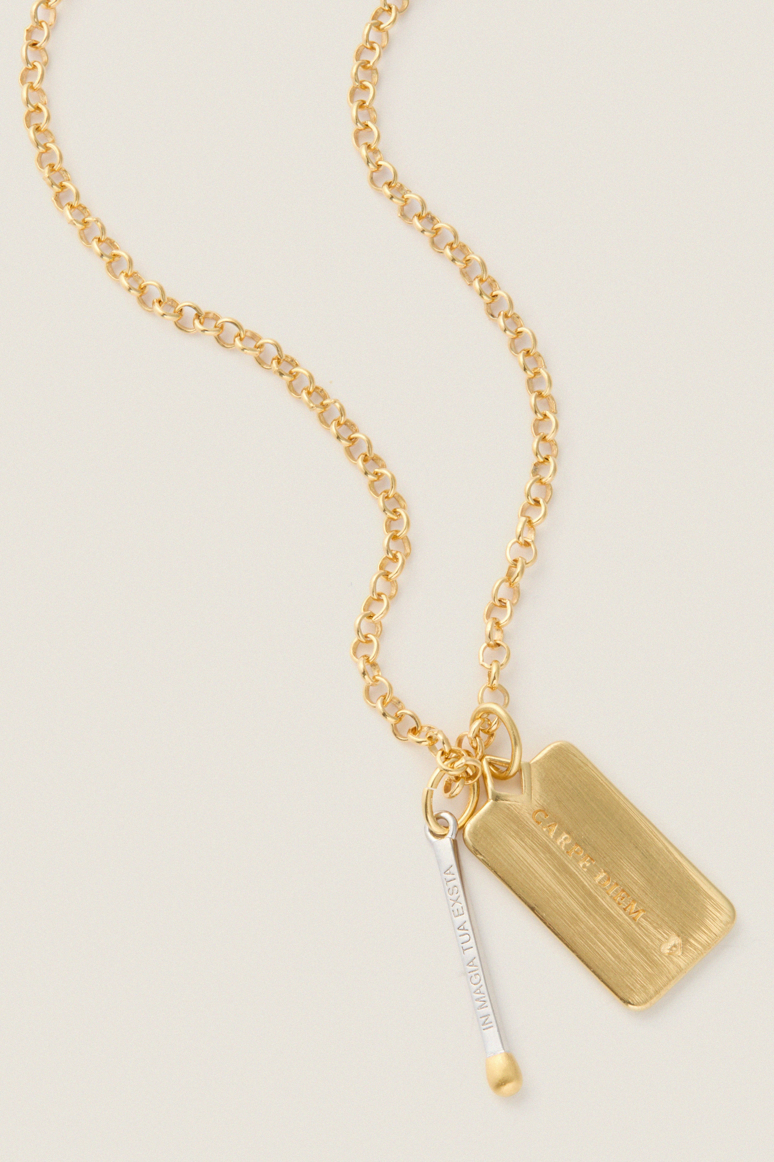 Gold Carpe Diem Necklace - Image 4