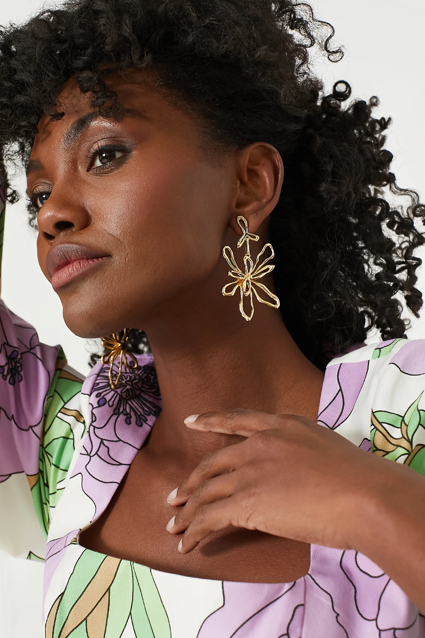 Gold Casablanca Earrings - Image 2