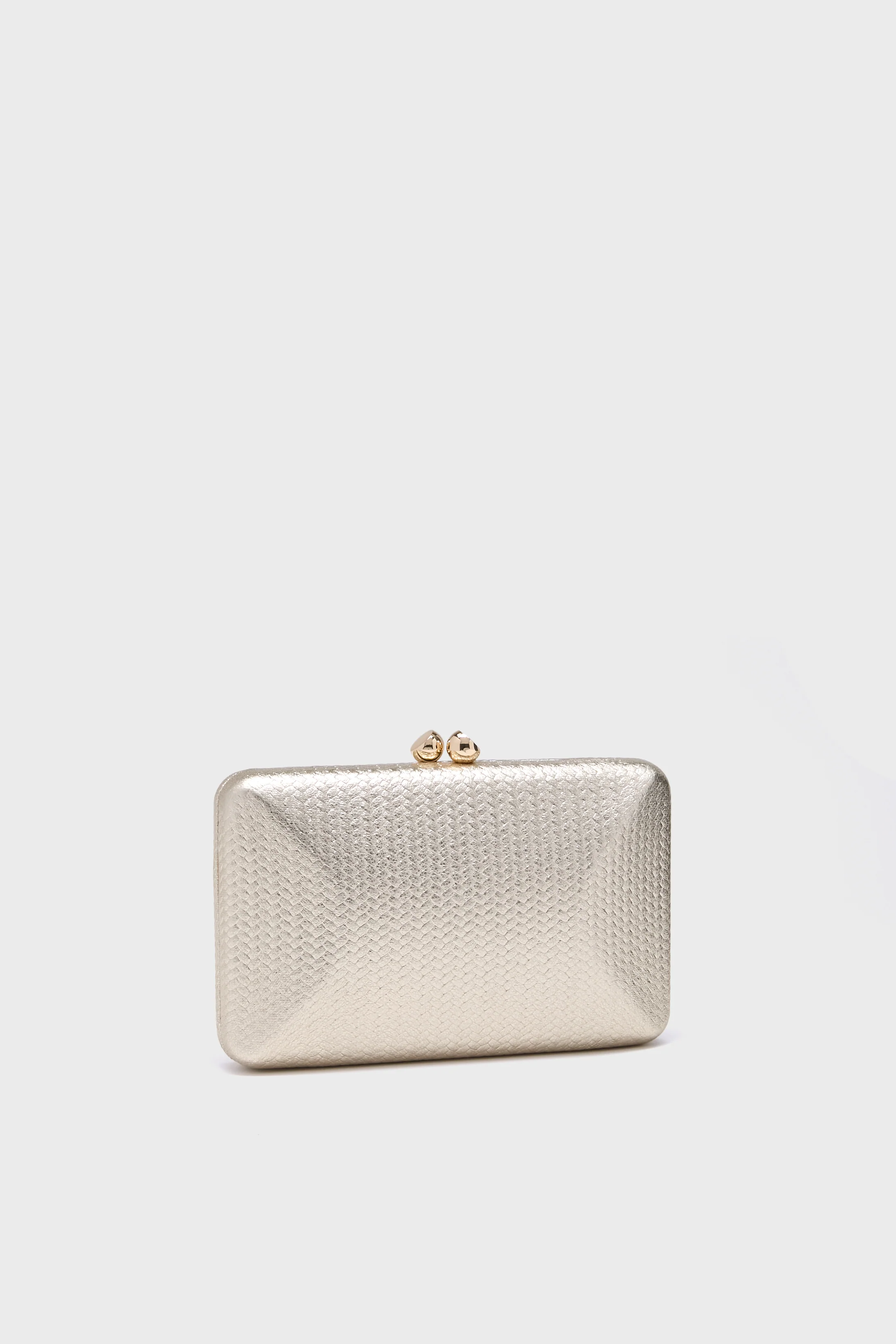 Gold Chica Metallic Textured Clutch - Image 5