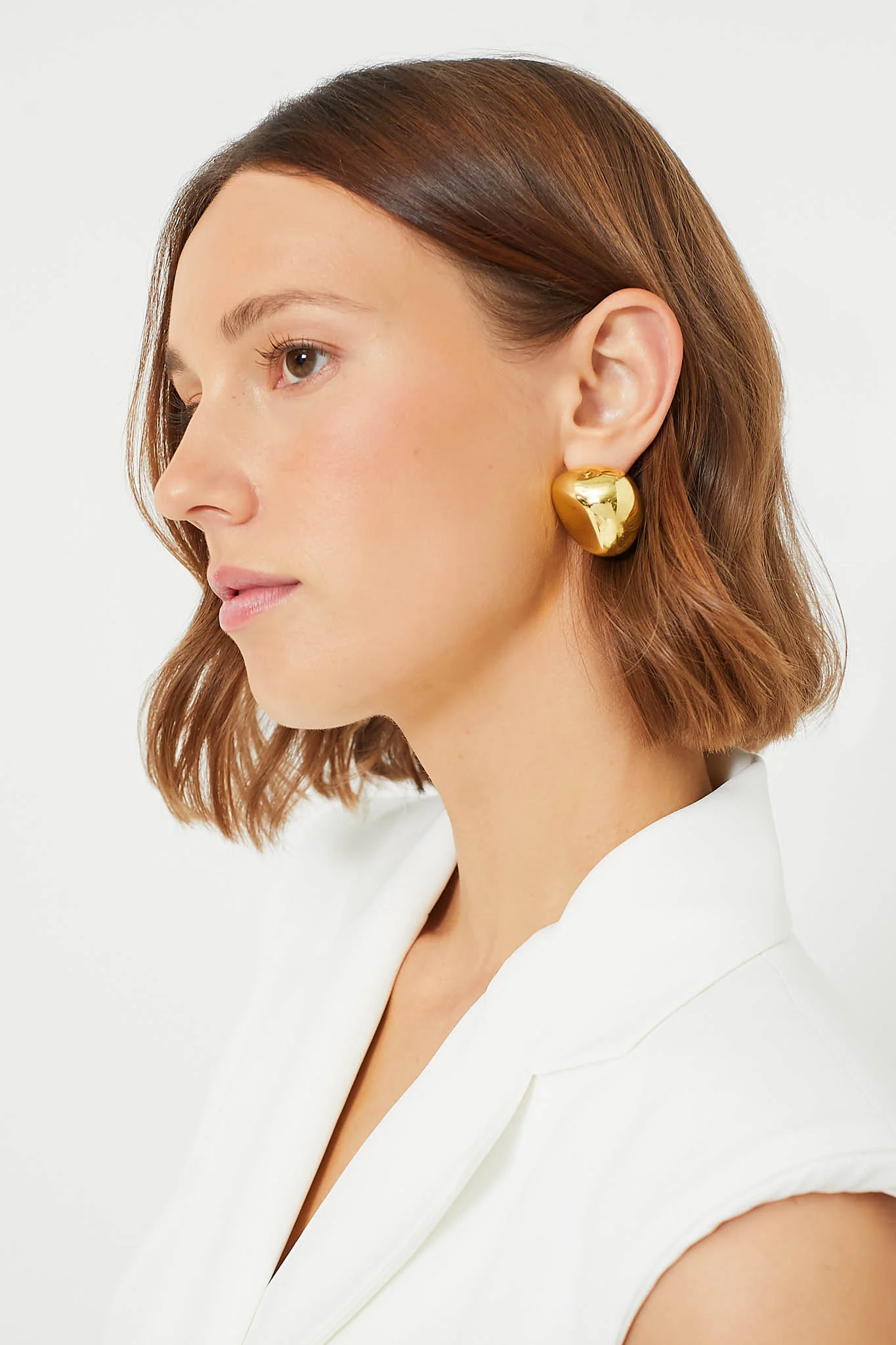 Gold Chunky Piper Studs - Image 2