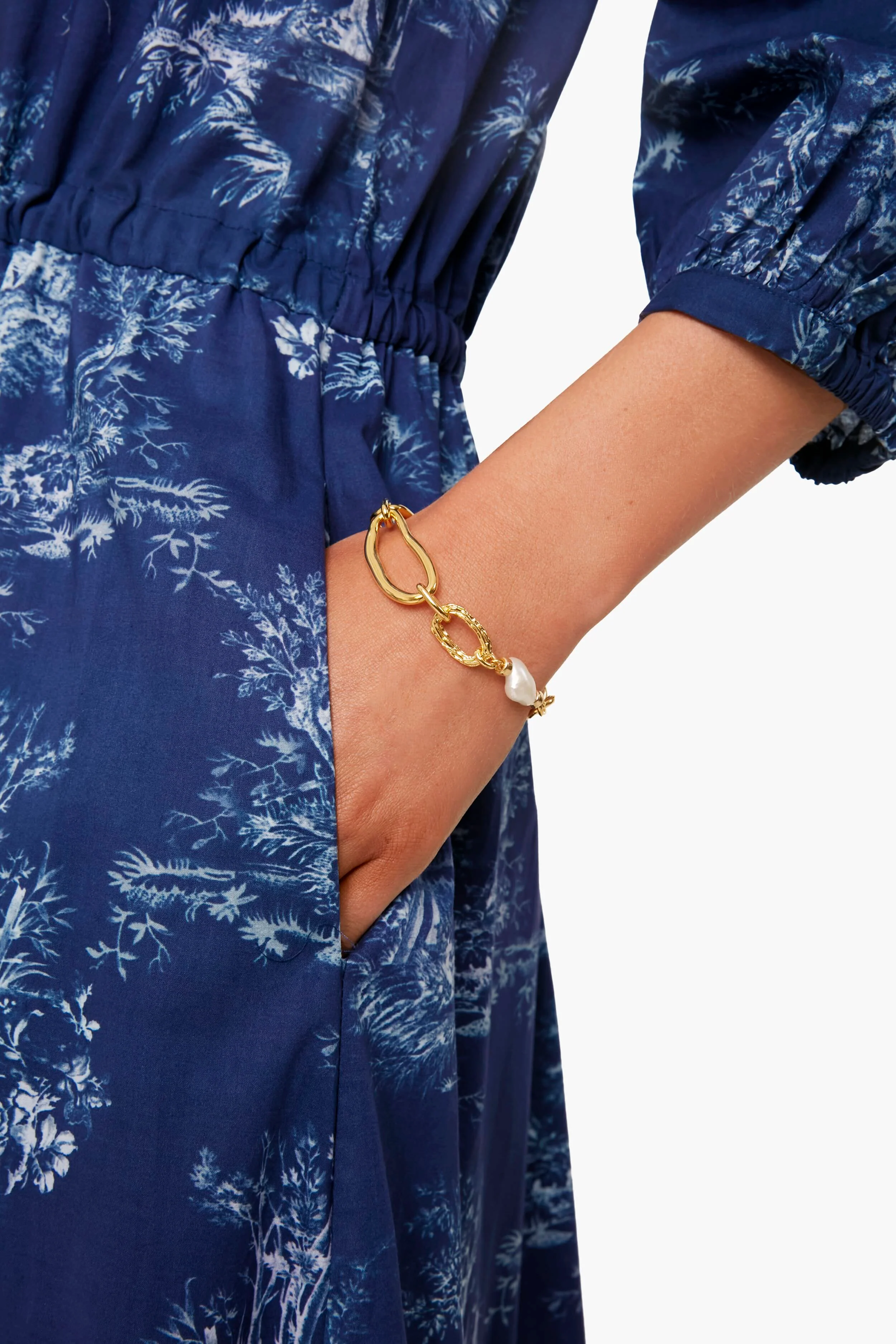 Gold Collage Chain Bracelet - Image 2