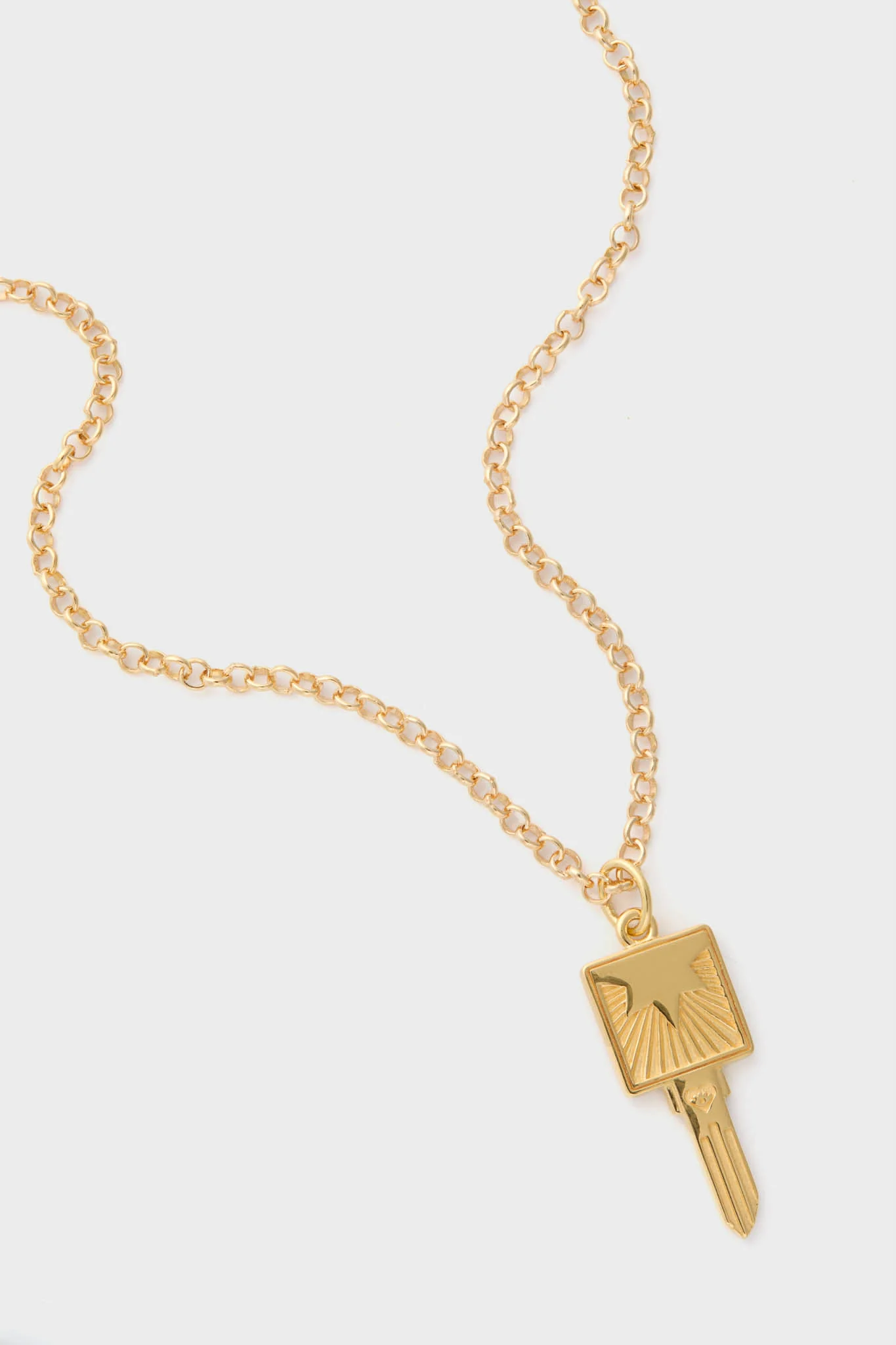 Gold Compass Key 18" Necklace - Image 4