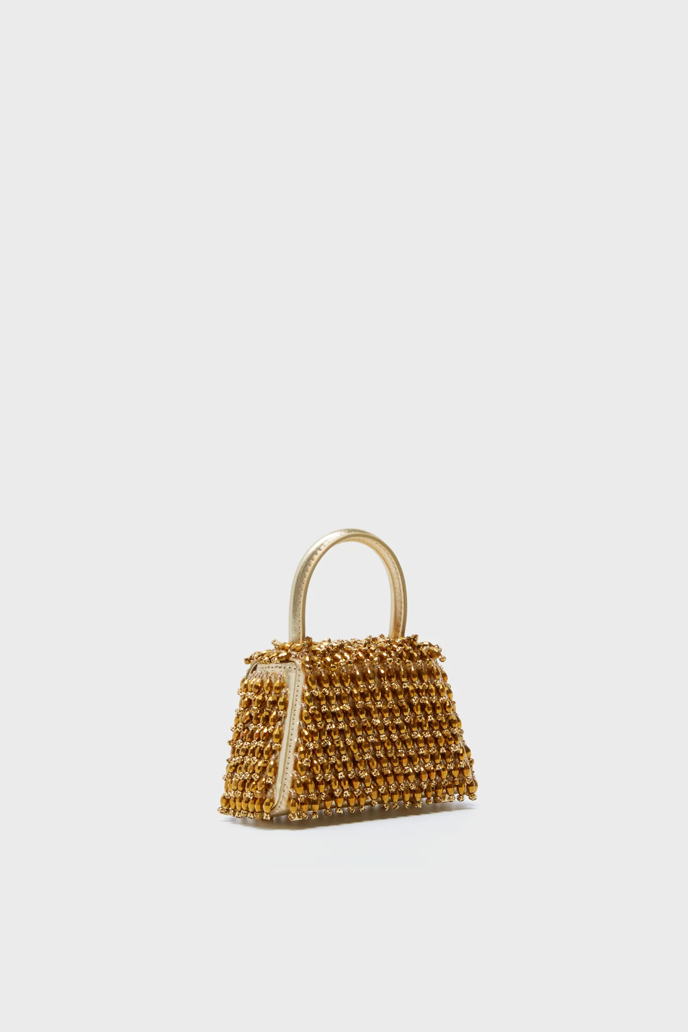 Gold Crystal Embroidery Micro Bag - Image 5