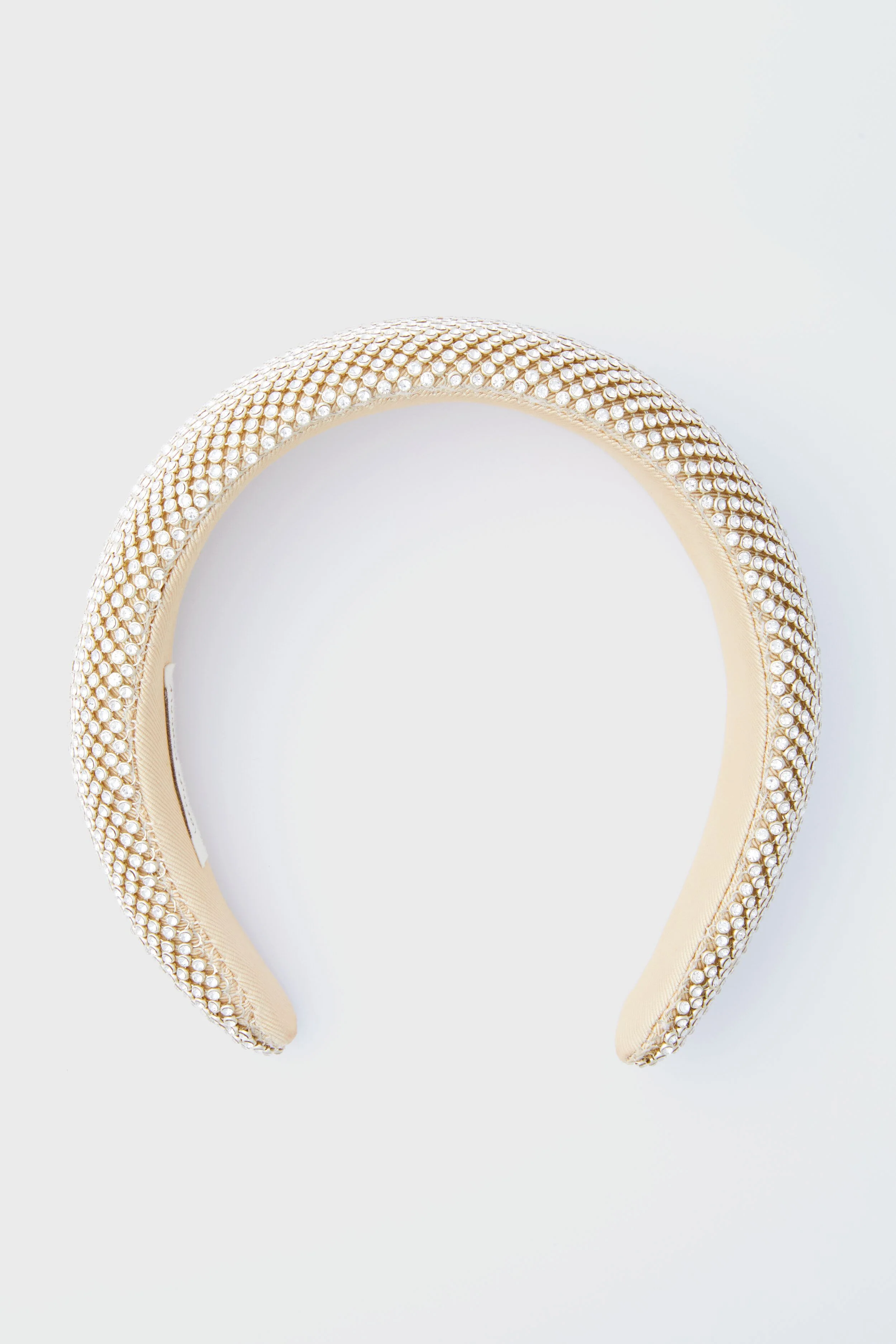 Gold Diamante Bellamy Puffy Headband - Image 5