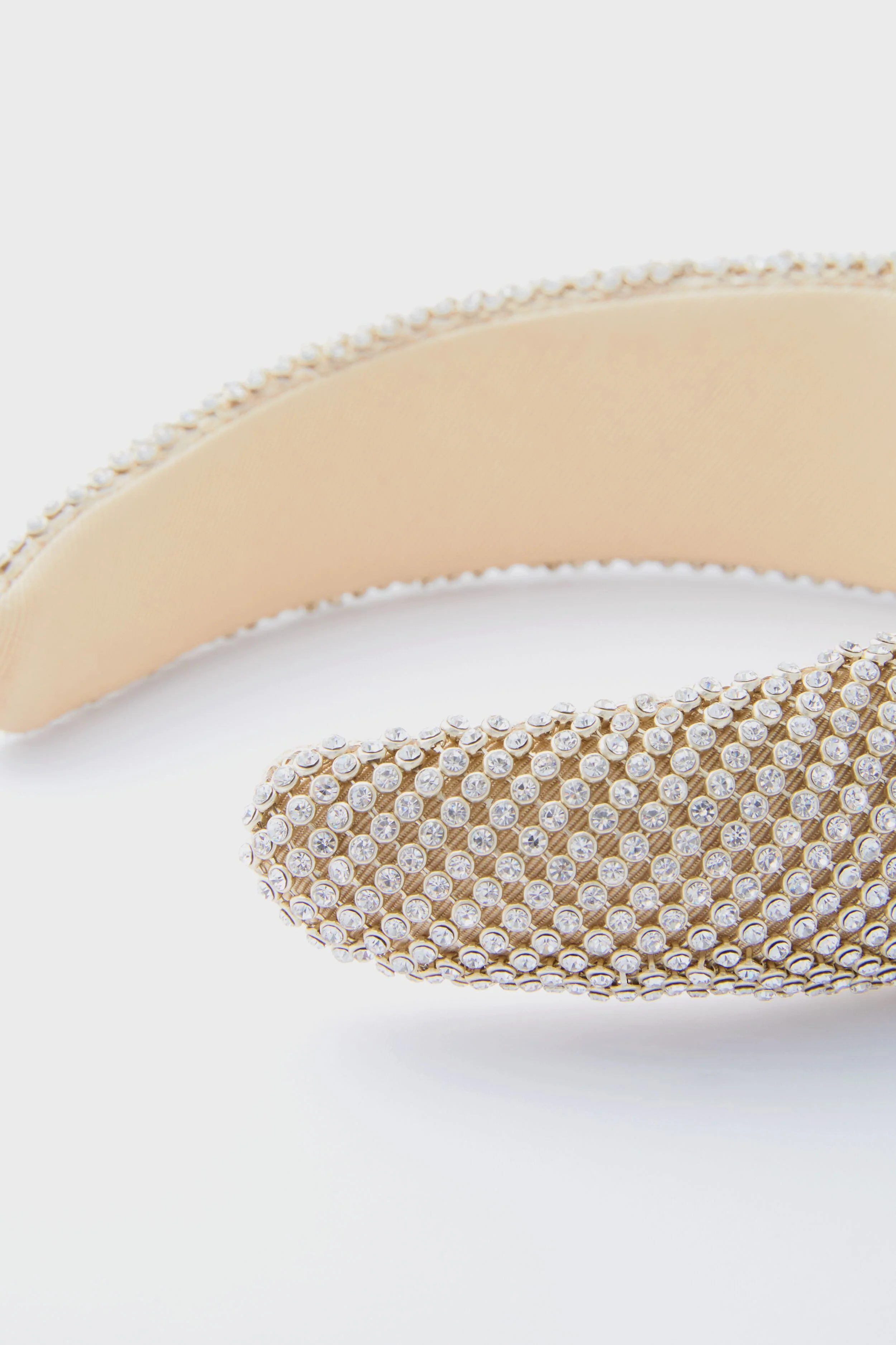 Gold Diamante Bellamy Puffy Headband - Image 6