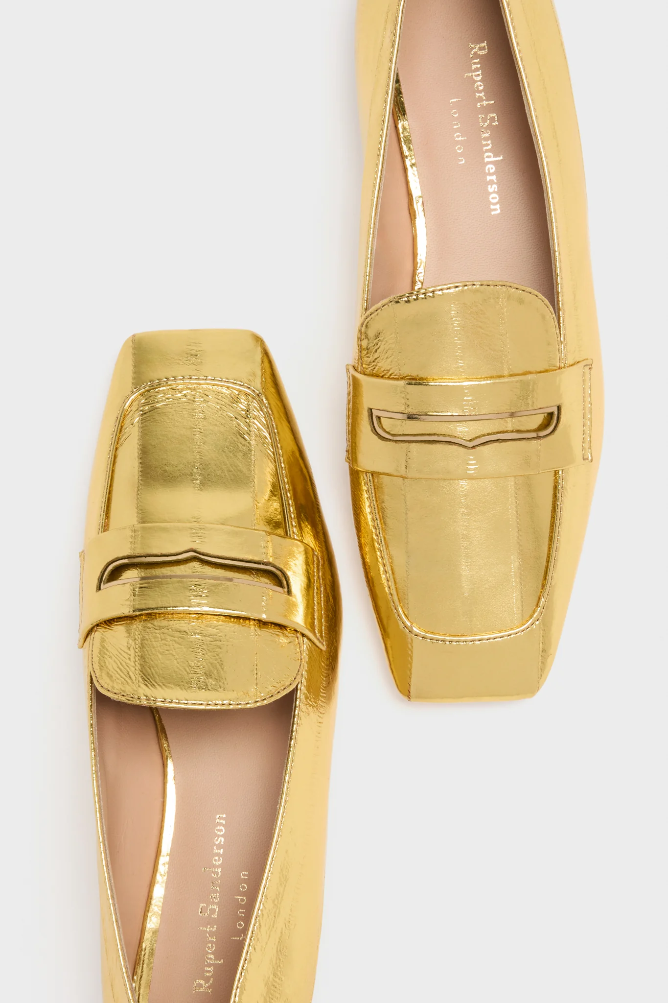 Gold Eel Doublet Loafers - Image 4