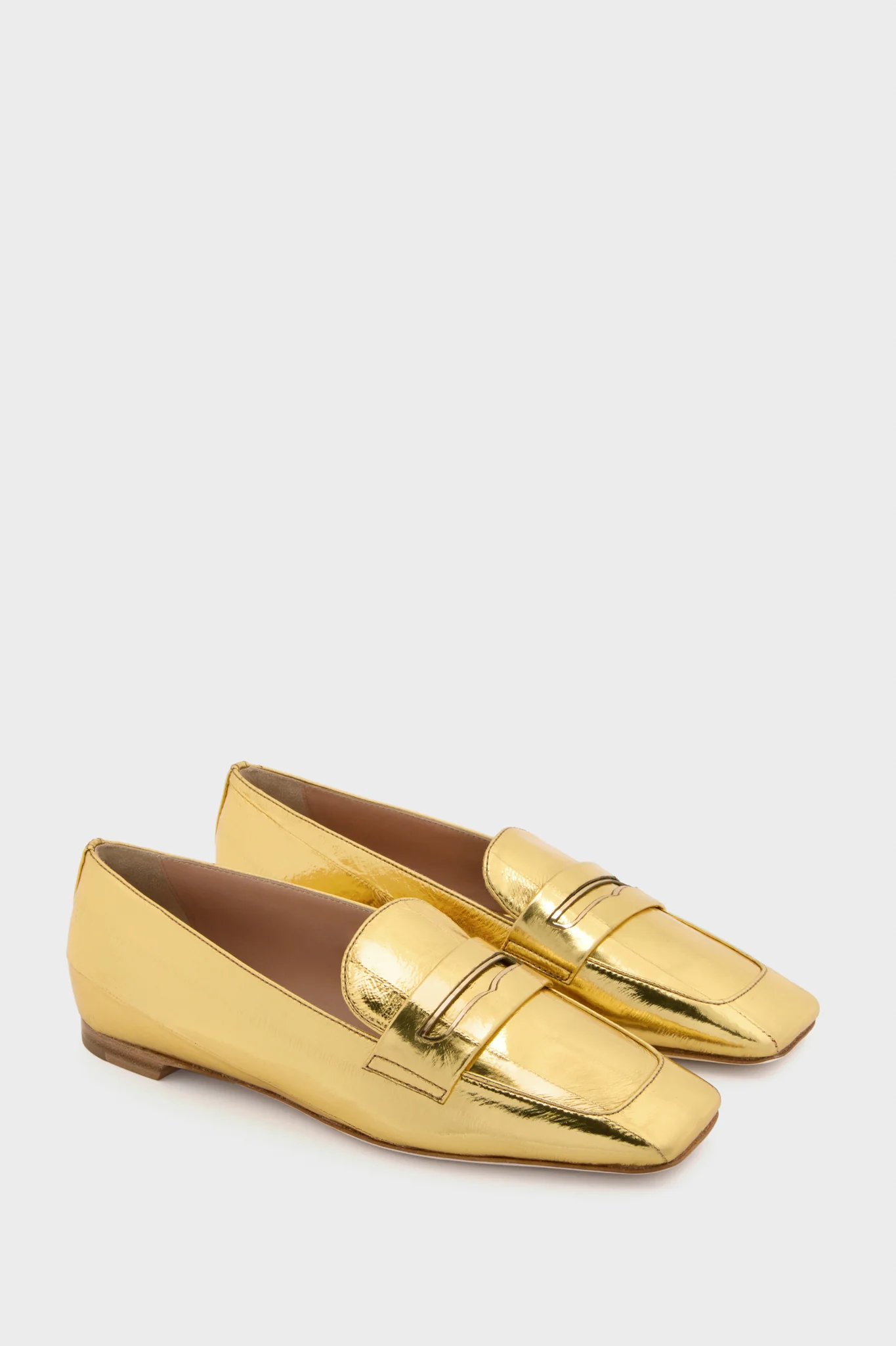 Gold Eel Doublet Loafers - Image 5