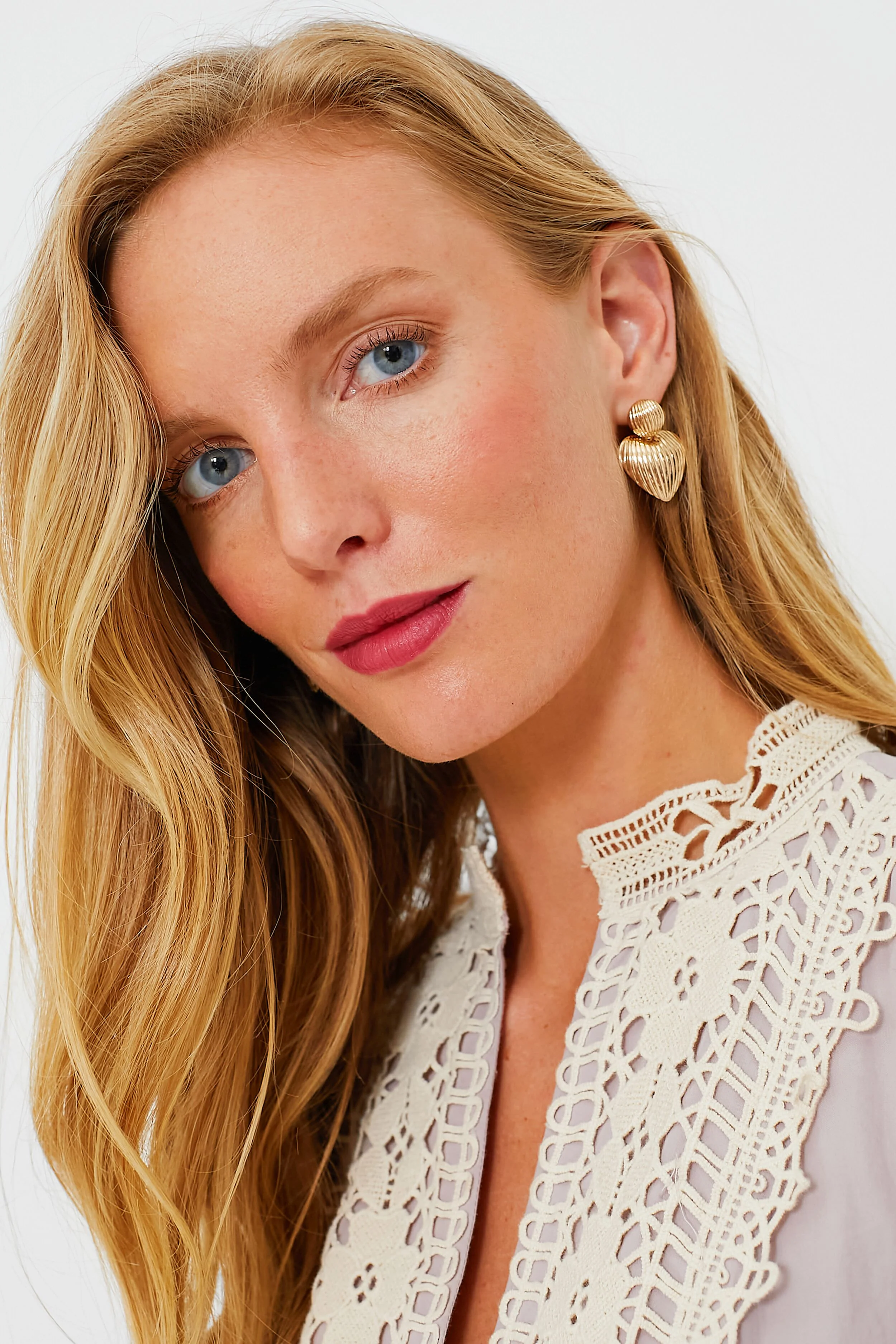 Gold Felix Earrings - Image 2