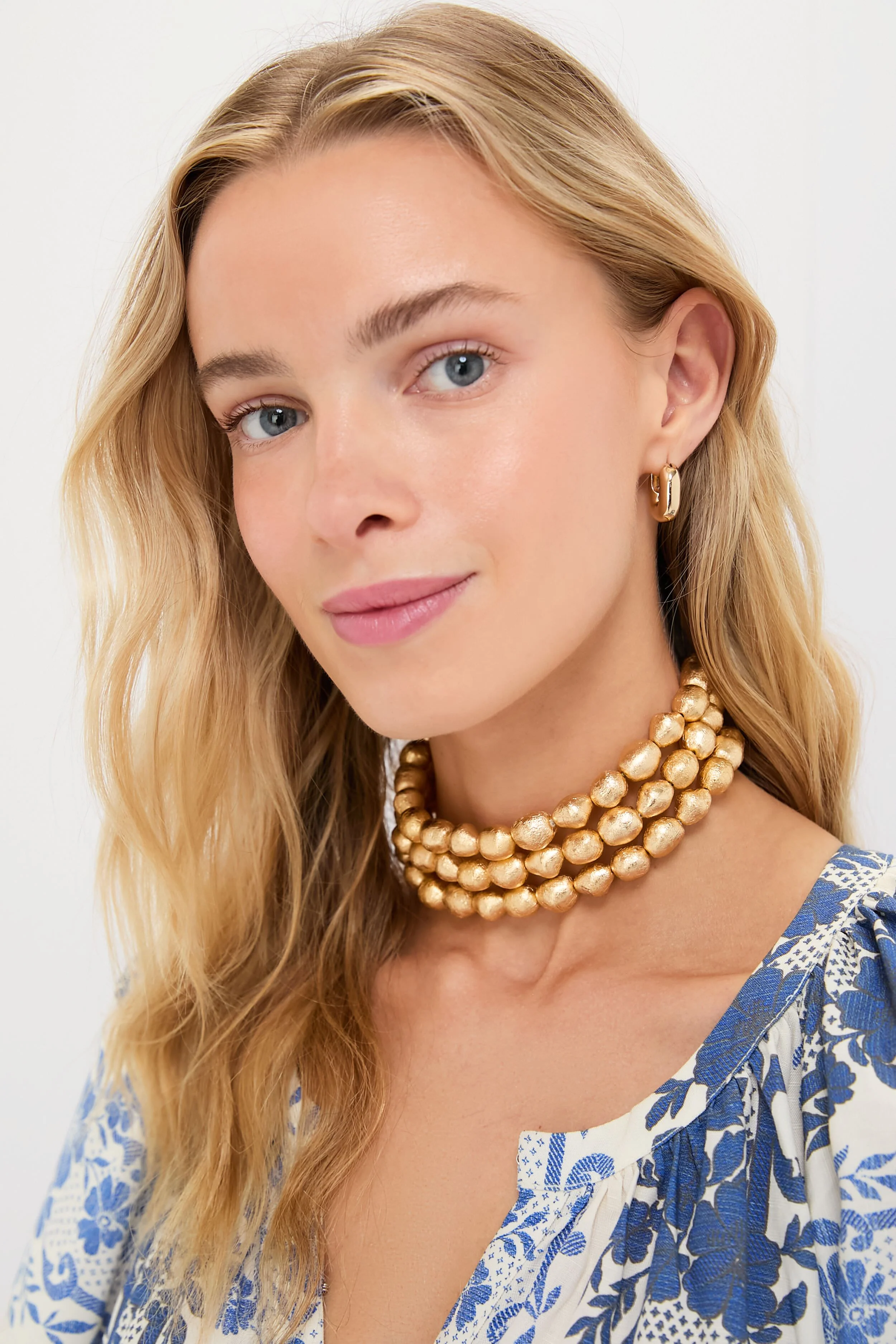 Gold Foiled Wood Nora Choker - Image 2