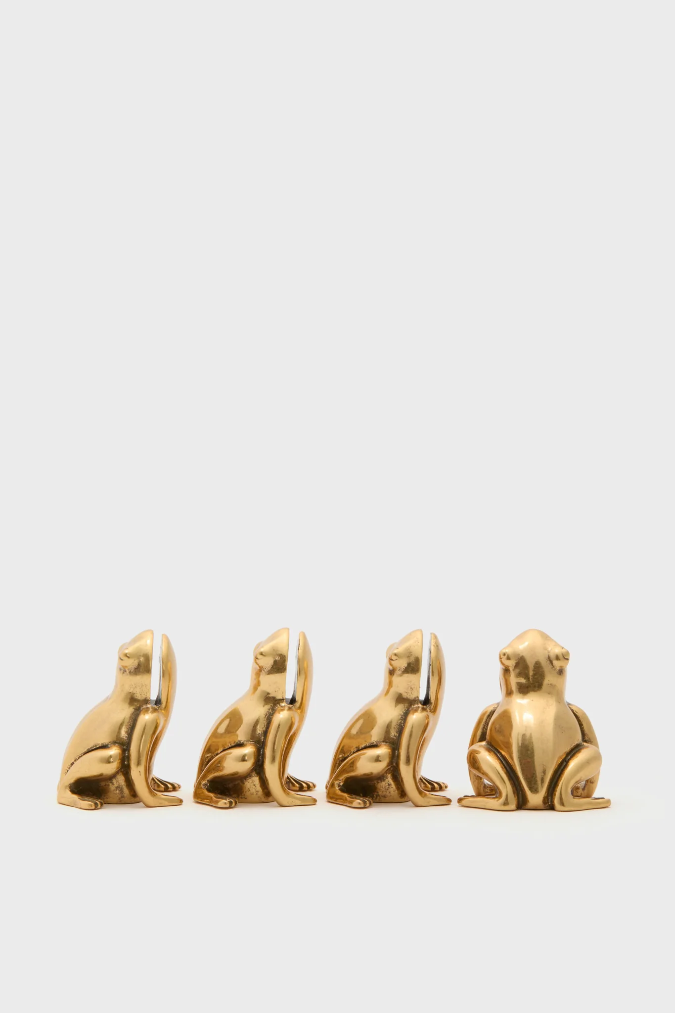 Gold Frog Place Card Holders Set of 4 - Image 4
