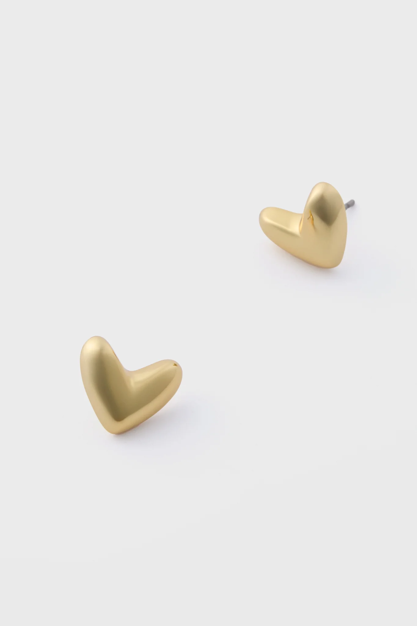 Gold Heart Studs - Image 3