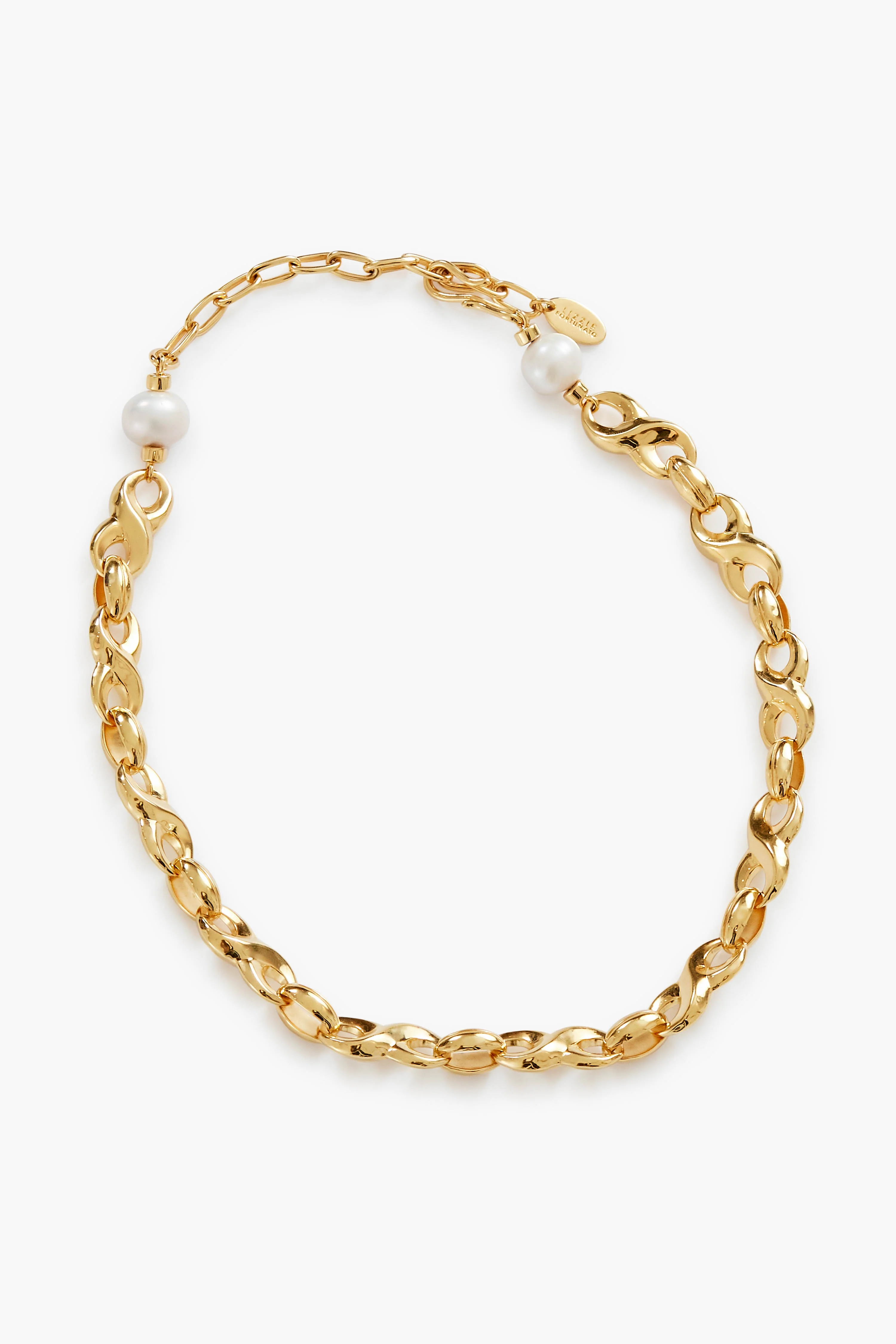 Gold Infinity Link Necklace - Image 4