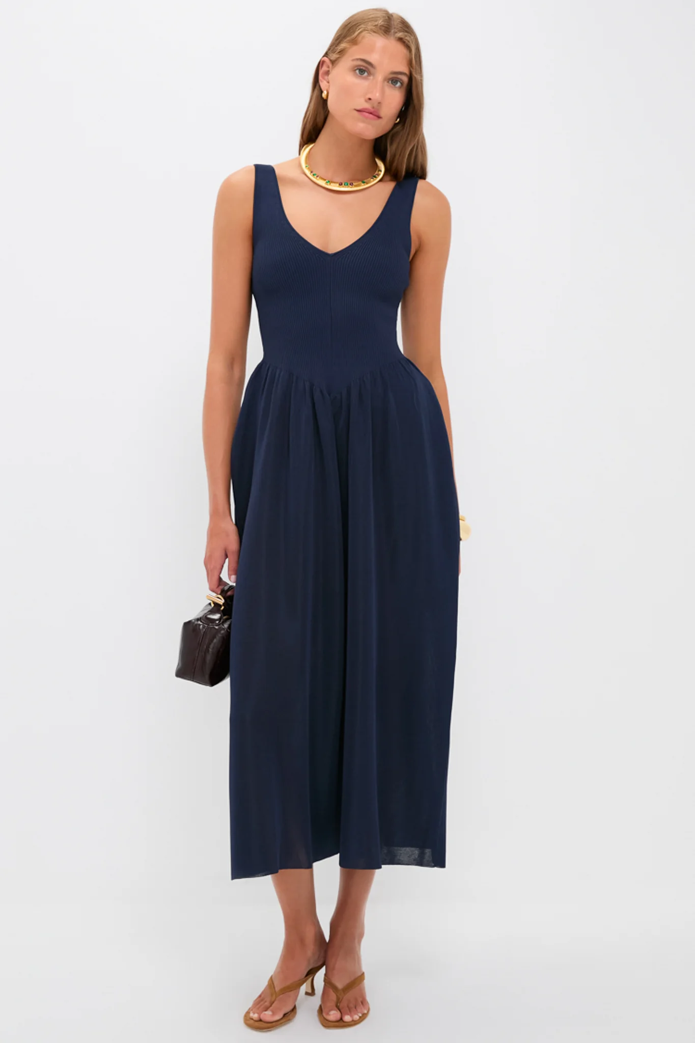 Gold Jeweled Collar Necklace - Image 3