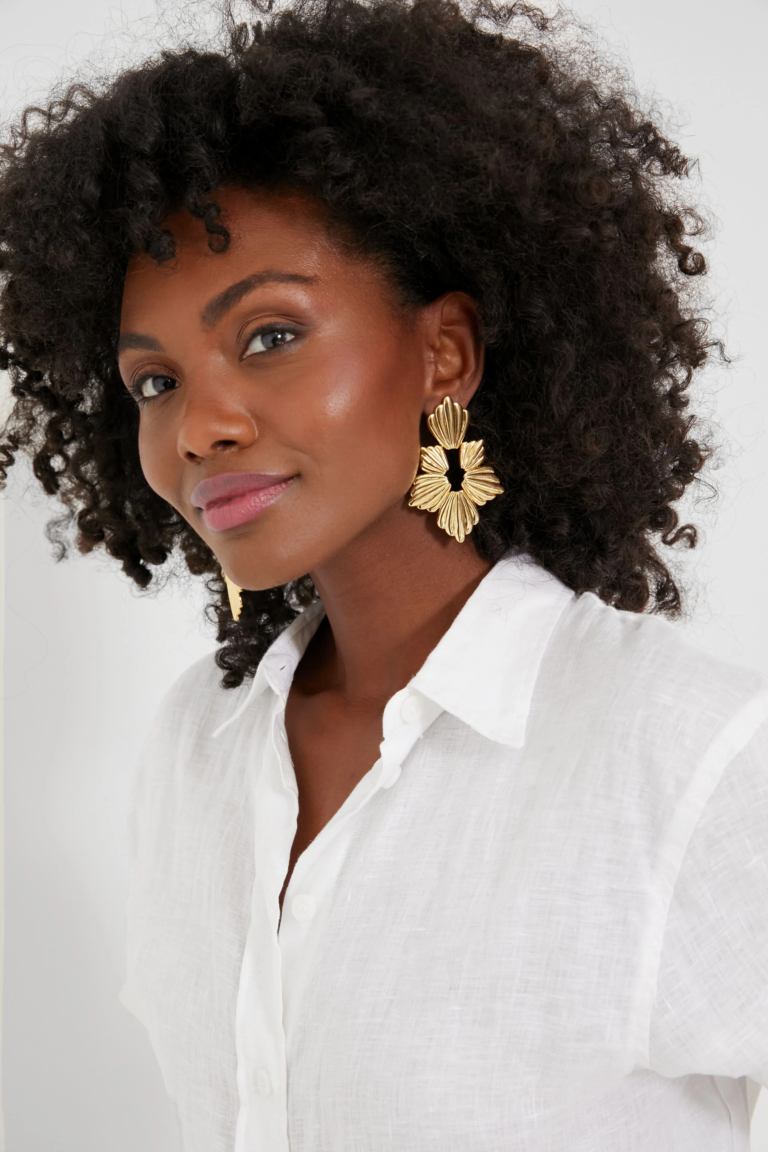Gold Josie Earrings - Image 2