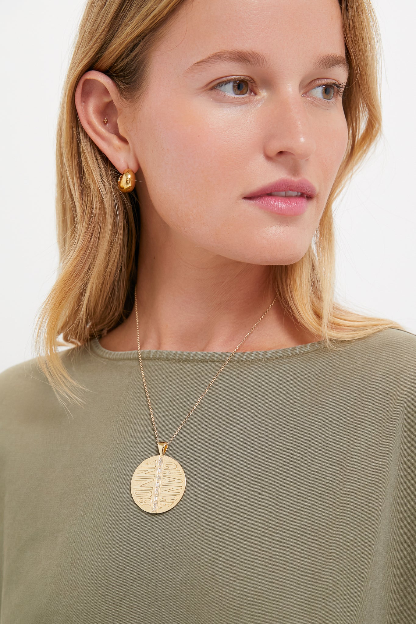 Gold Jumbo Bonne Chance Coin - Image 2