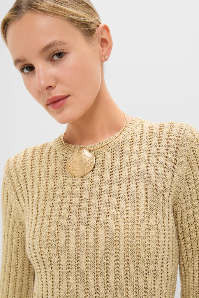 Gold Knit Amanyara Maxi Dress - Image 2