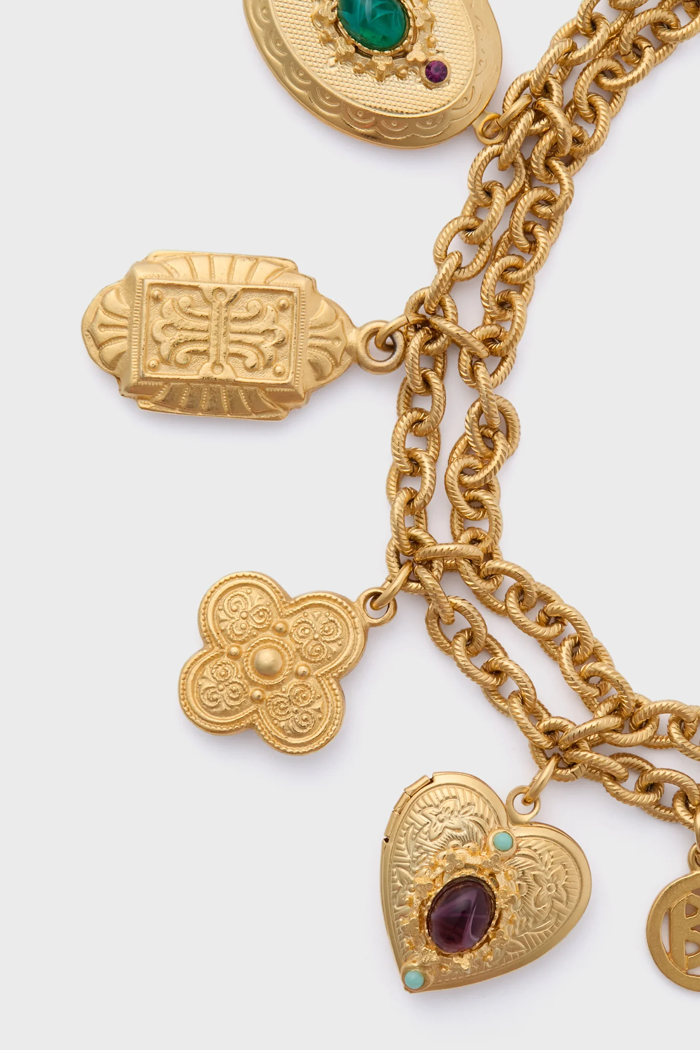 Gold Large Charm Bracelet - Image 4