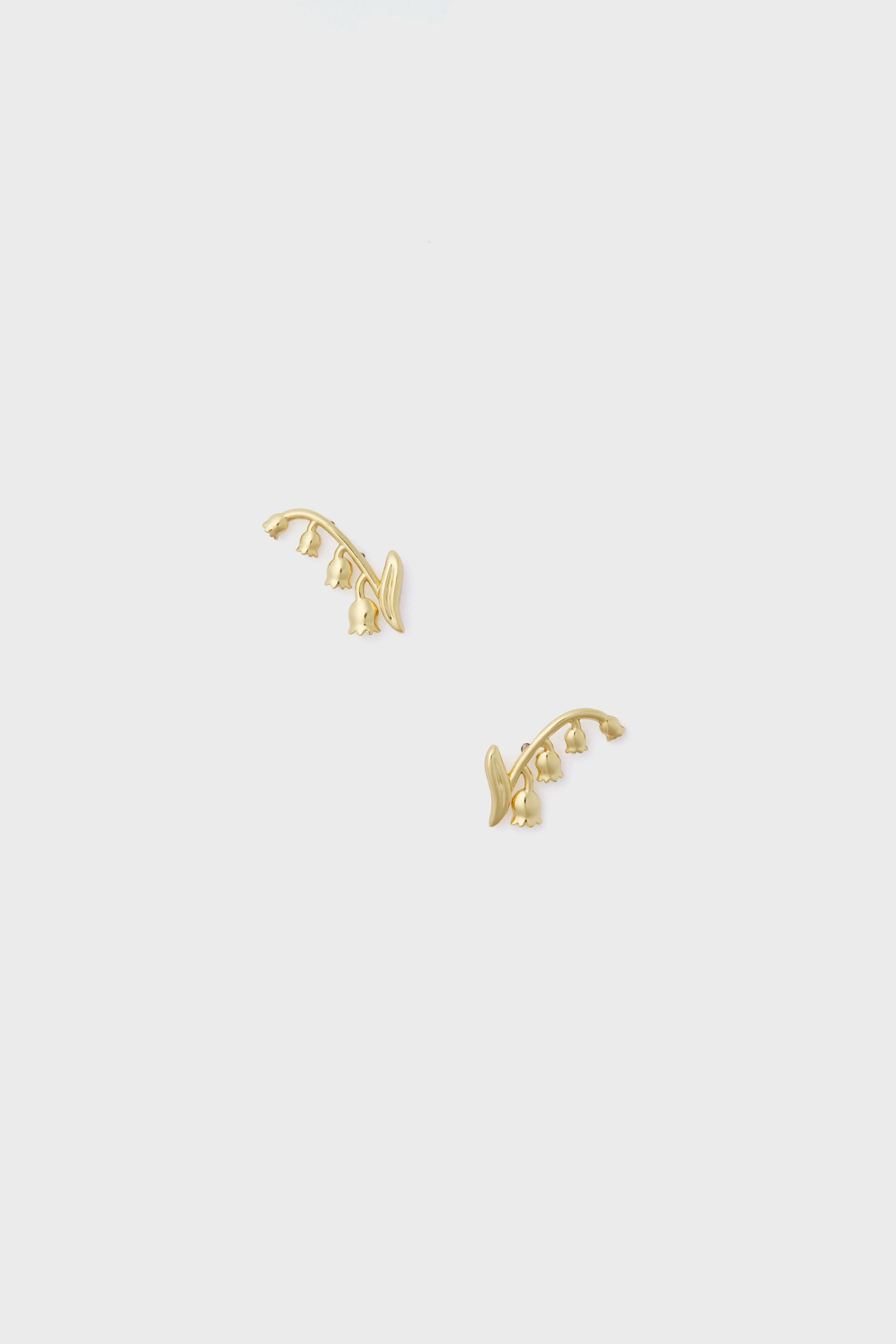 Gold Lily of the Valley Climber Studs - Image 4