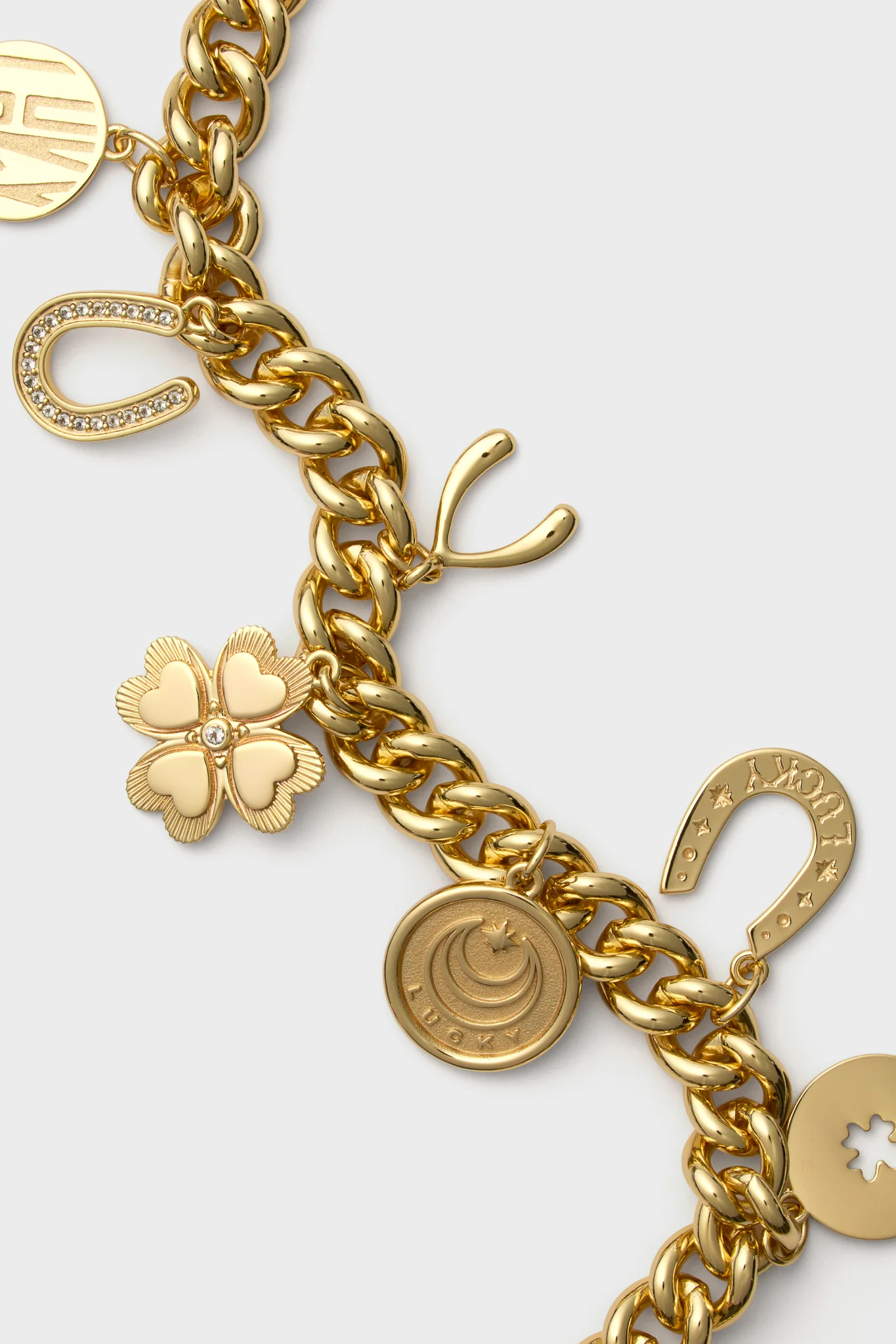 Gold LUCKY Charm Necklace - Image 4